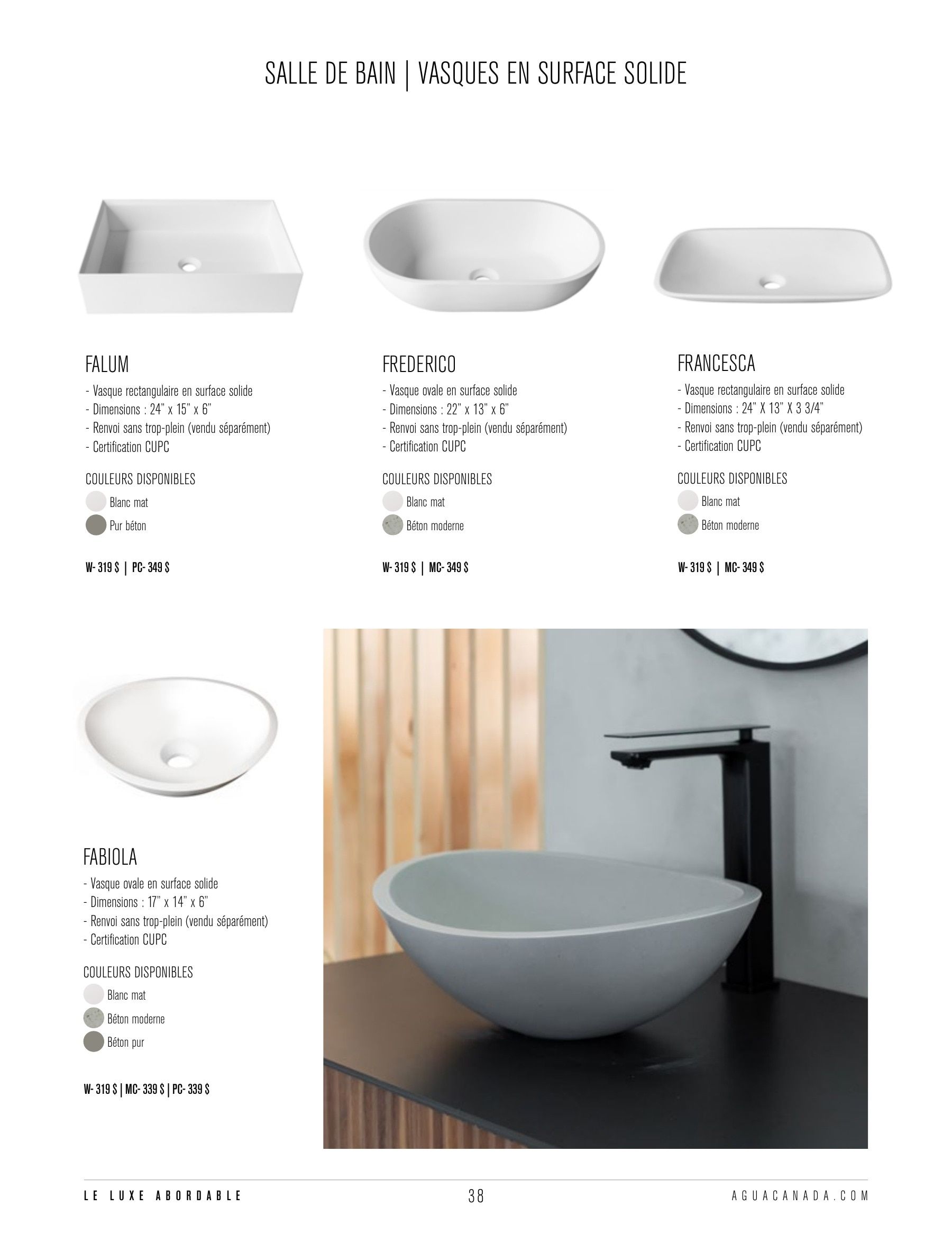Agua Canada Annual Product Catalog Weekly Ad January 1 - December 31, 2026