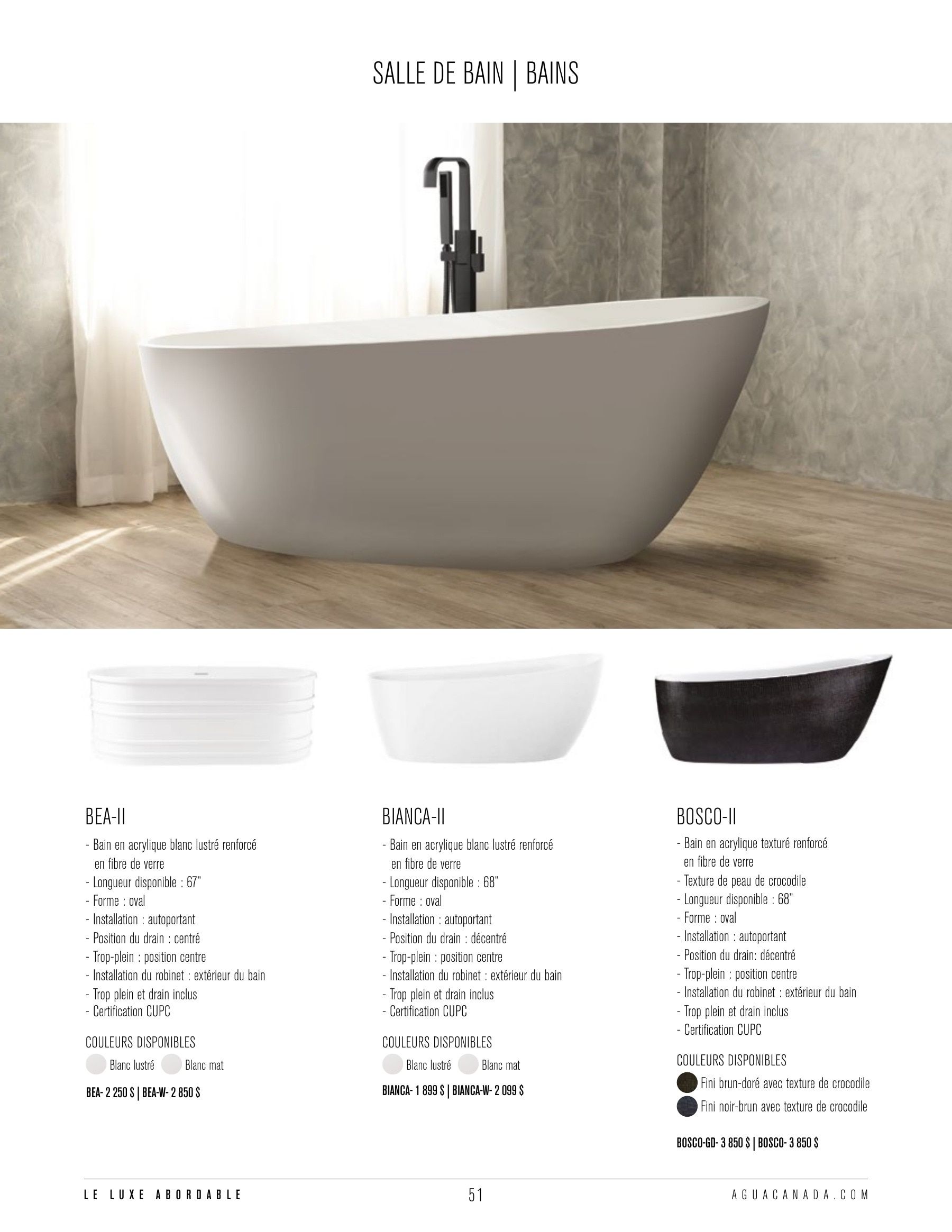 Agua Canada Annual Product Catalog Weekly Ad January 1 - December 31, 2026
