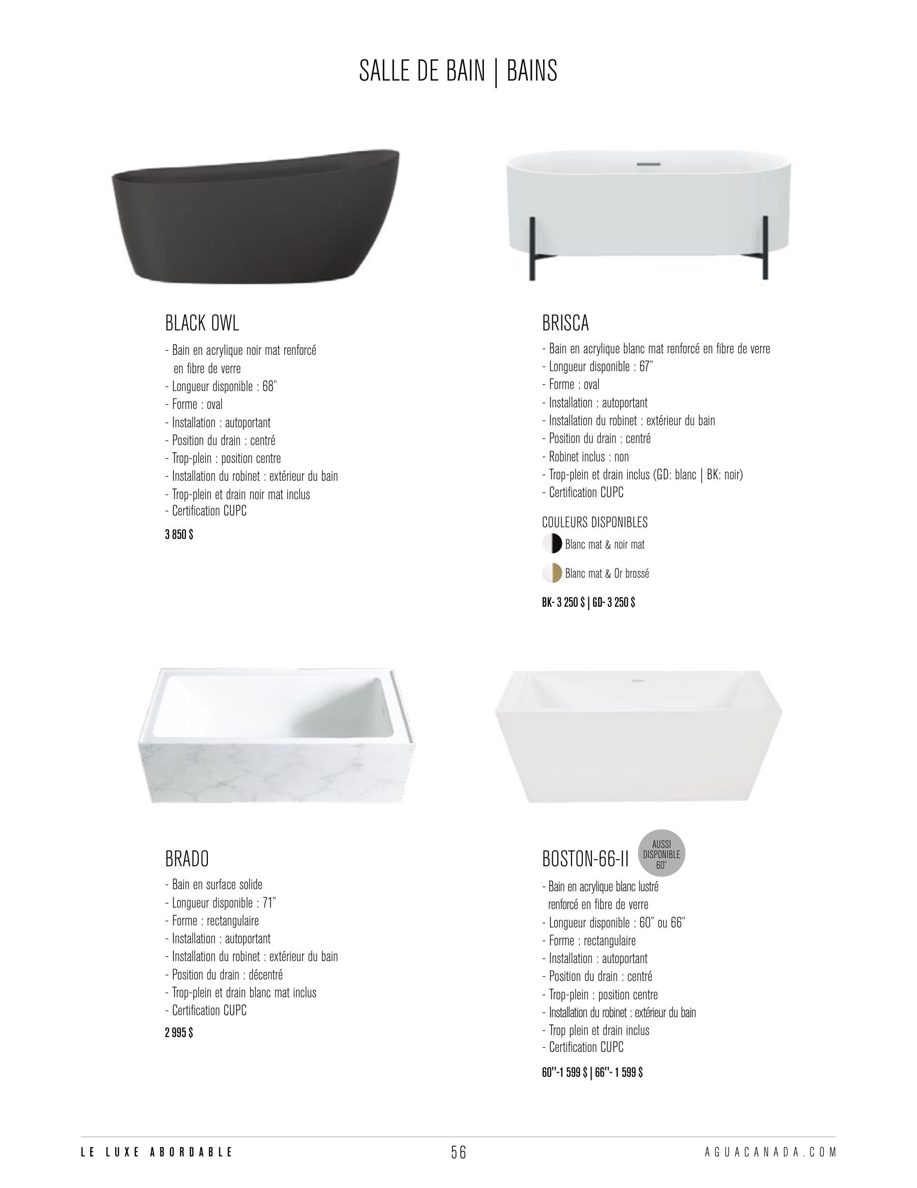 Agua Canada Annual Product Catalog Weekly Ad January 1 - December 31, 2026