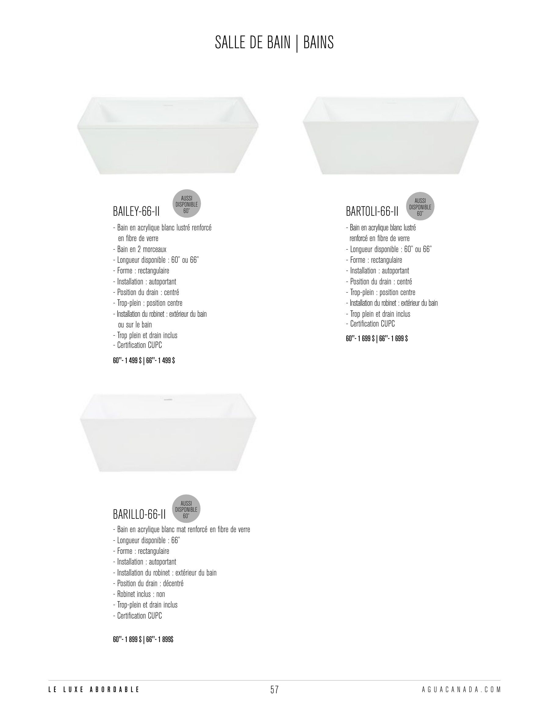 Agua Canada Annual Product Catalog Weekly Ad January 1 - December 31, 2026