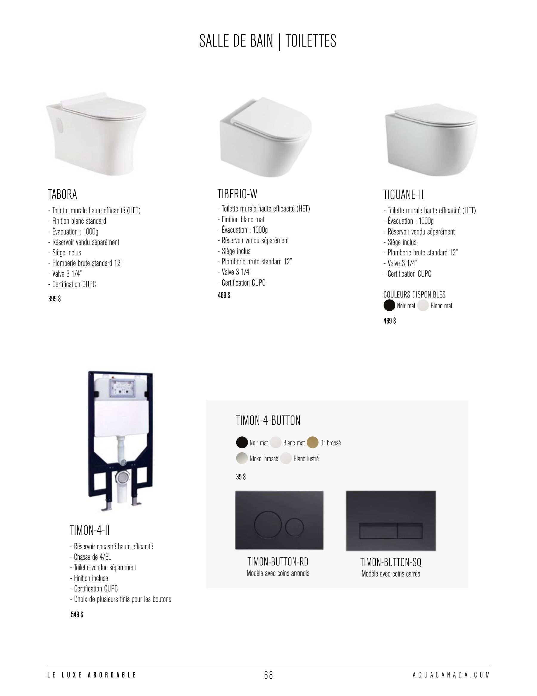 Agua Canada Annual Product Catalog Weekly Ad January 1 - December 31, 2026
