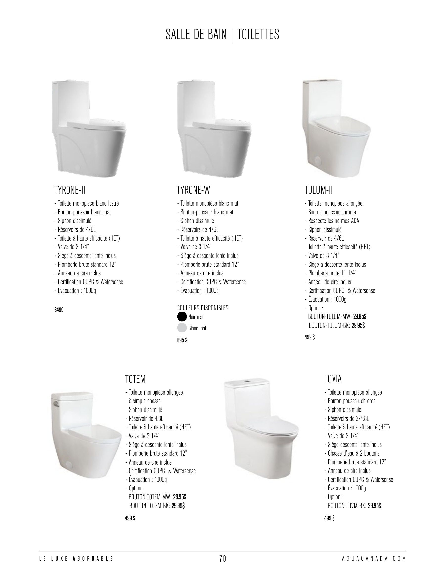 Agua Canada Annual Product Catalog Weekly Ad January 1 - December 31, 2026
