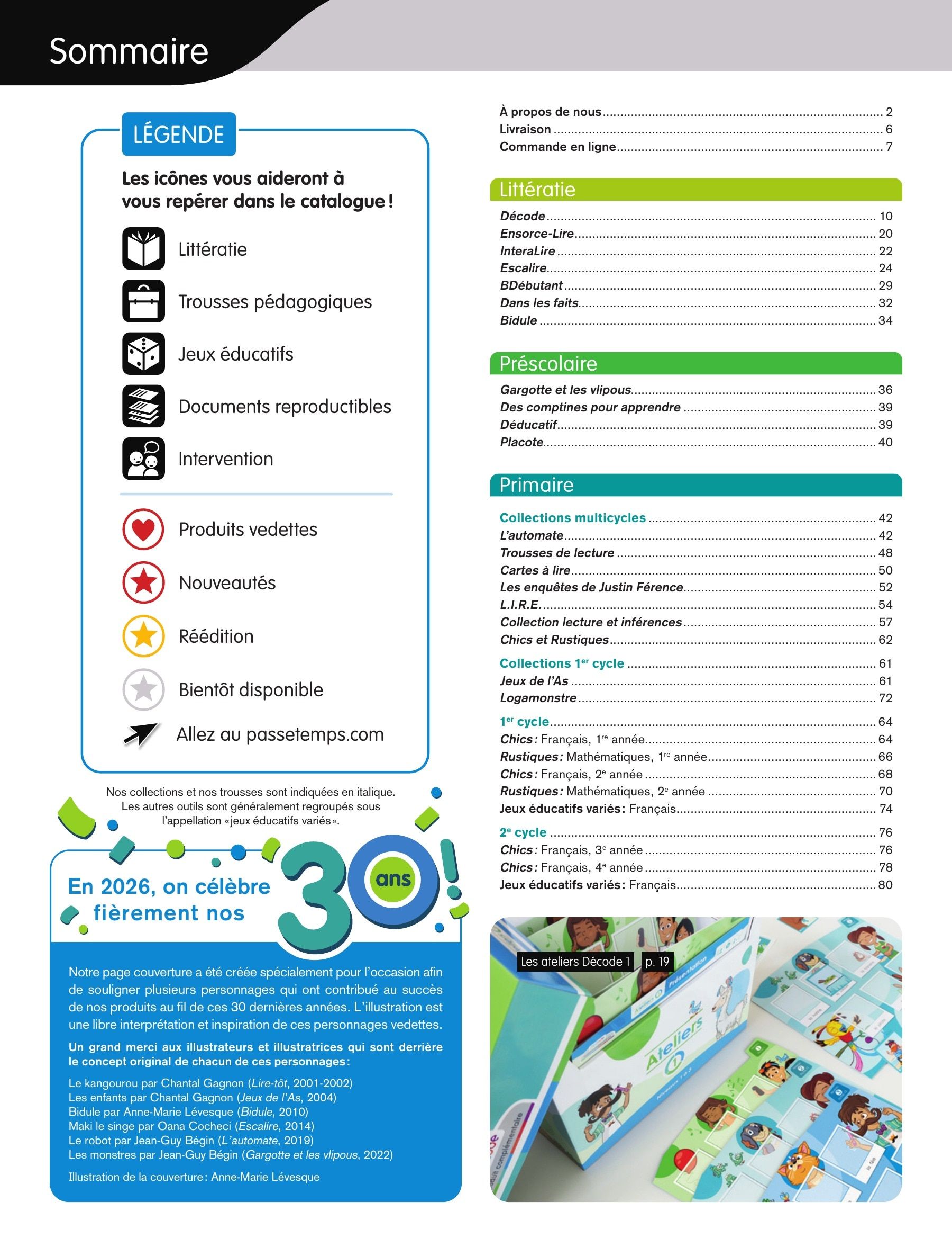 Les Éditions Passe-Temps Educational Products Catalog Weekly Ad April 1, 2026 - June 30, 2027