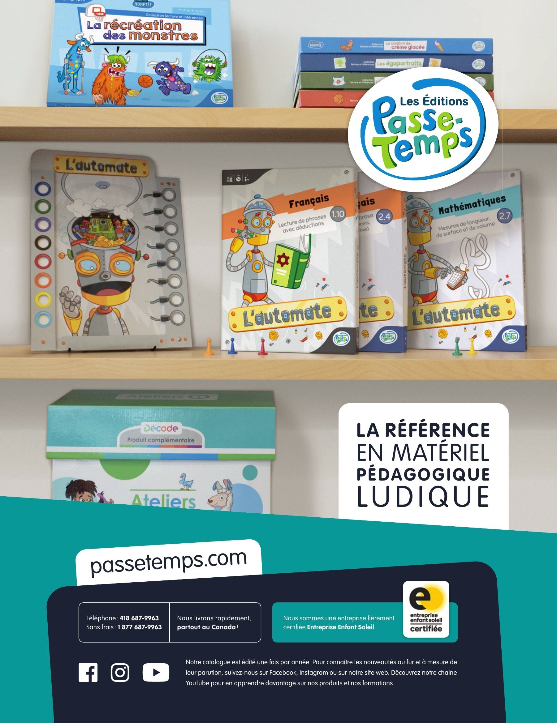 Les Éditions Passe-Temps Educational Products Catalog Weekly Ad April 1, 2026 - June 30, 2027