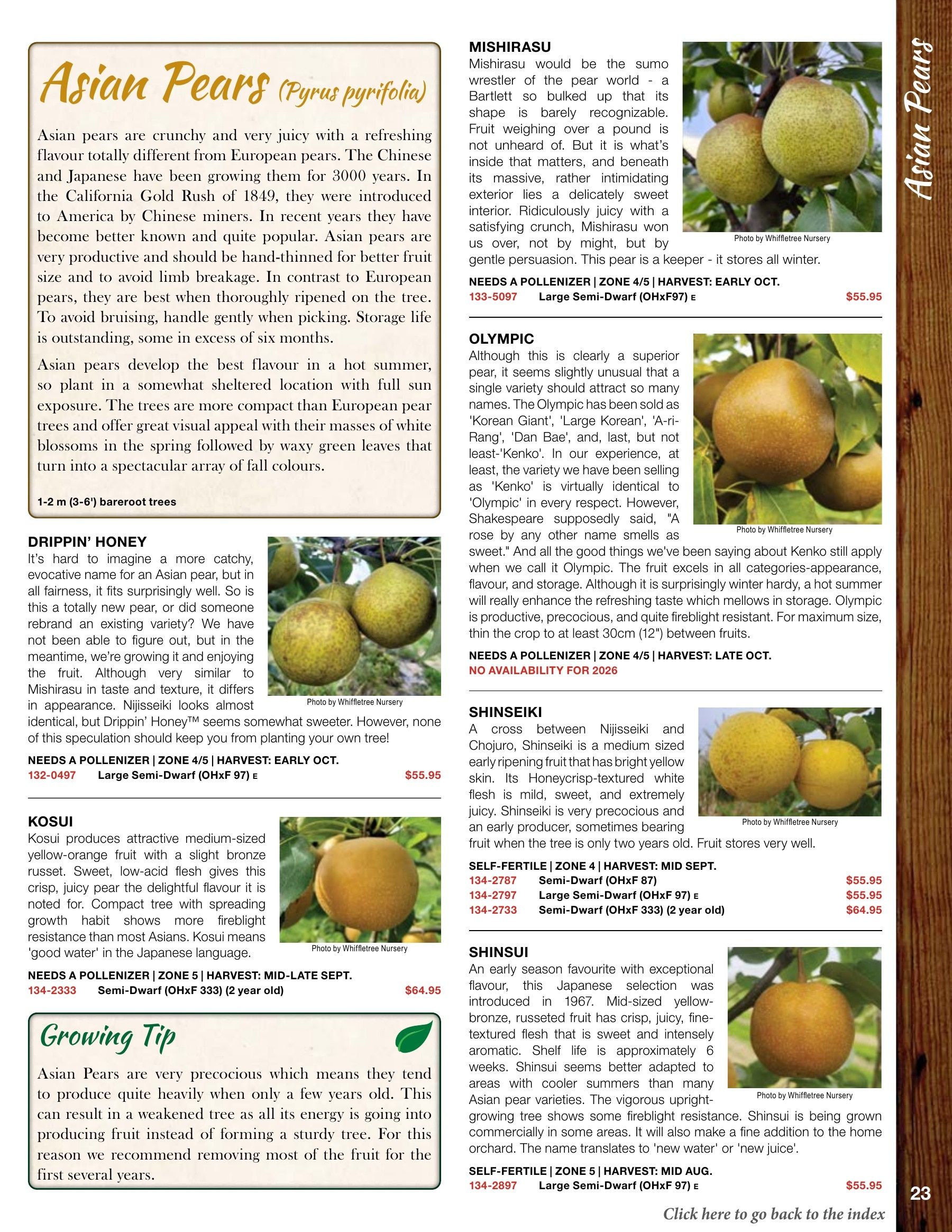 Whiffletree Farm & Nursery Annual Catalog Weekly Ad January 1 - December 31, 2026