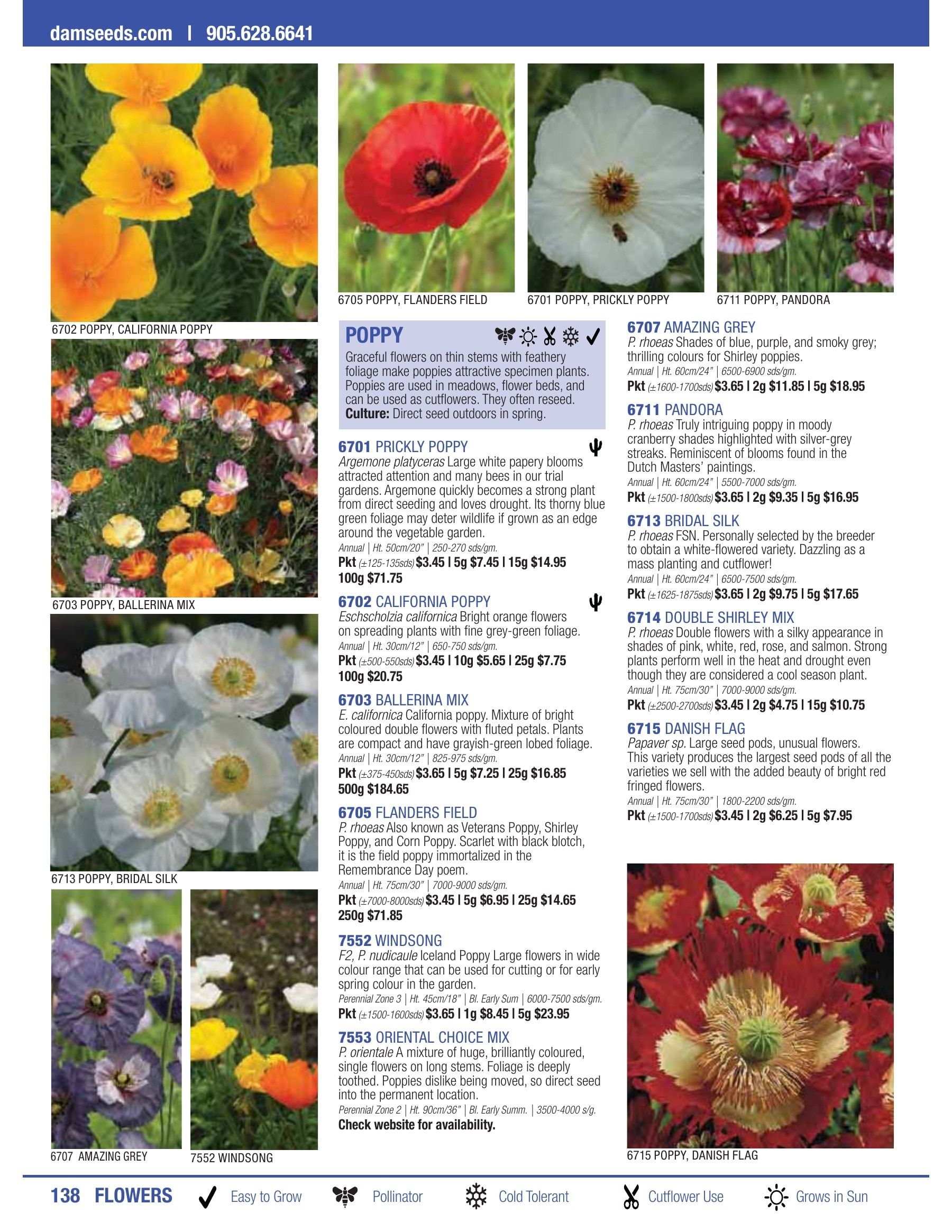 William Dam Seeds Annual Catalog Weekly Ad January 1 - October 31, 2026