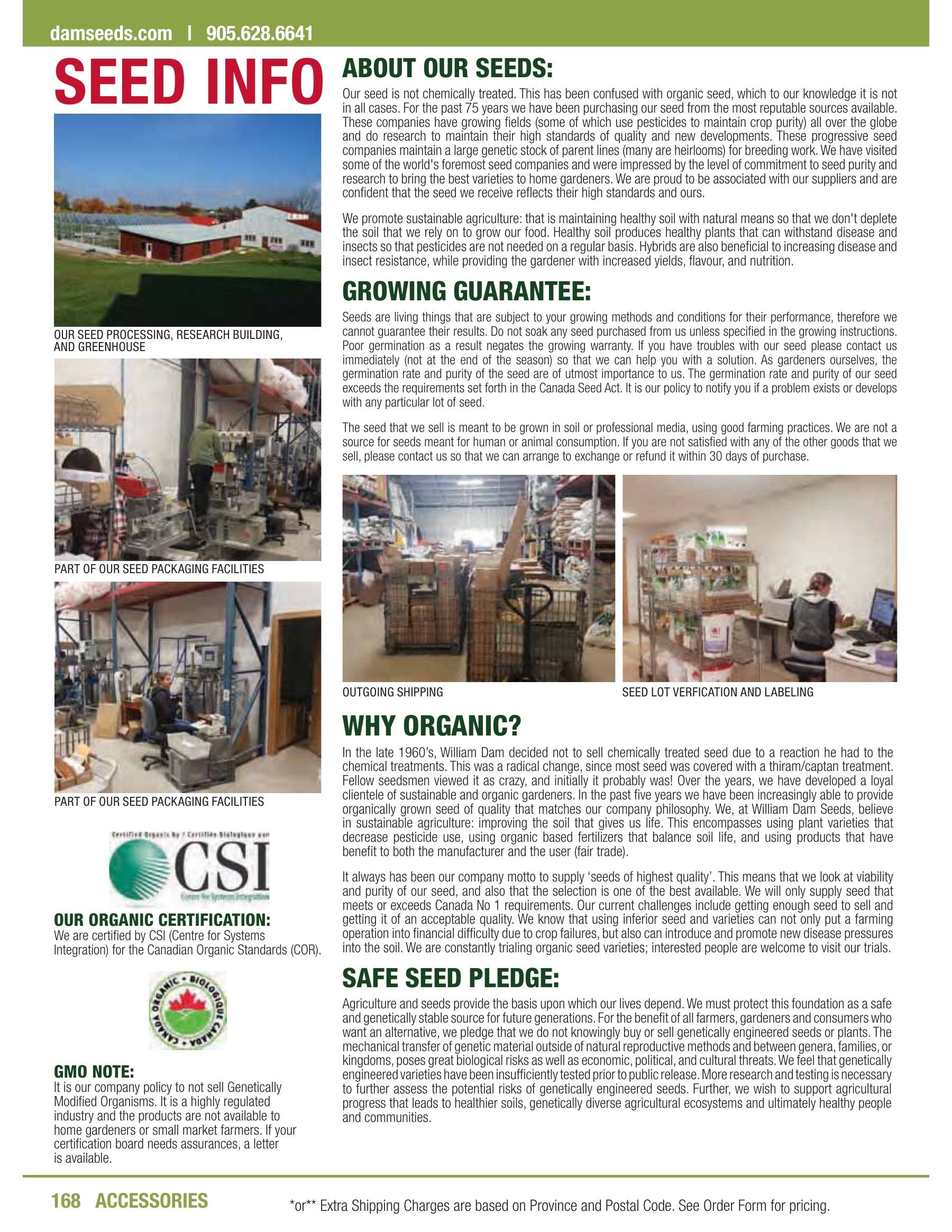 William Dam Seeds Annual Catalog Weekly Ad January 1 - October 31, 2026