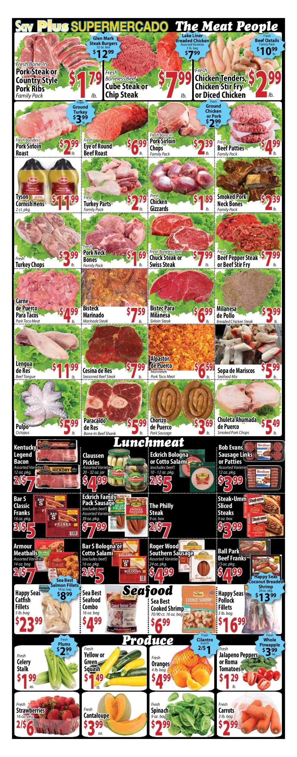 Sav-Plus Marketplace (775 Baldwin Avenue, Pontiac, MI) Weekly Ad August 11 - 31, 2026