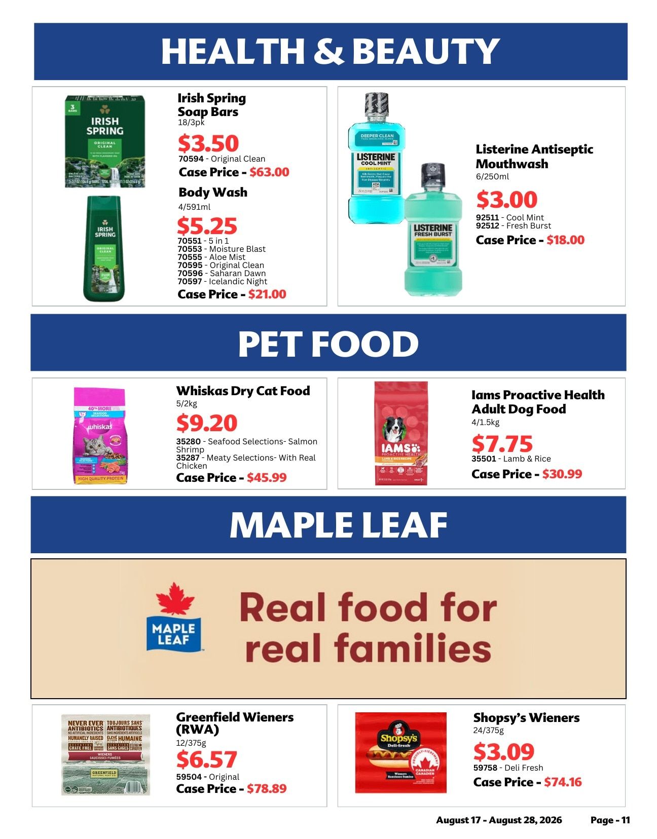 CJR Wholesale Grocers Weekly Ad August 17 - 28, 2026