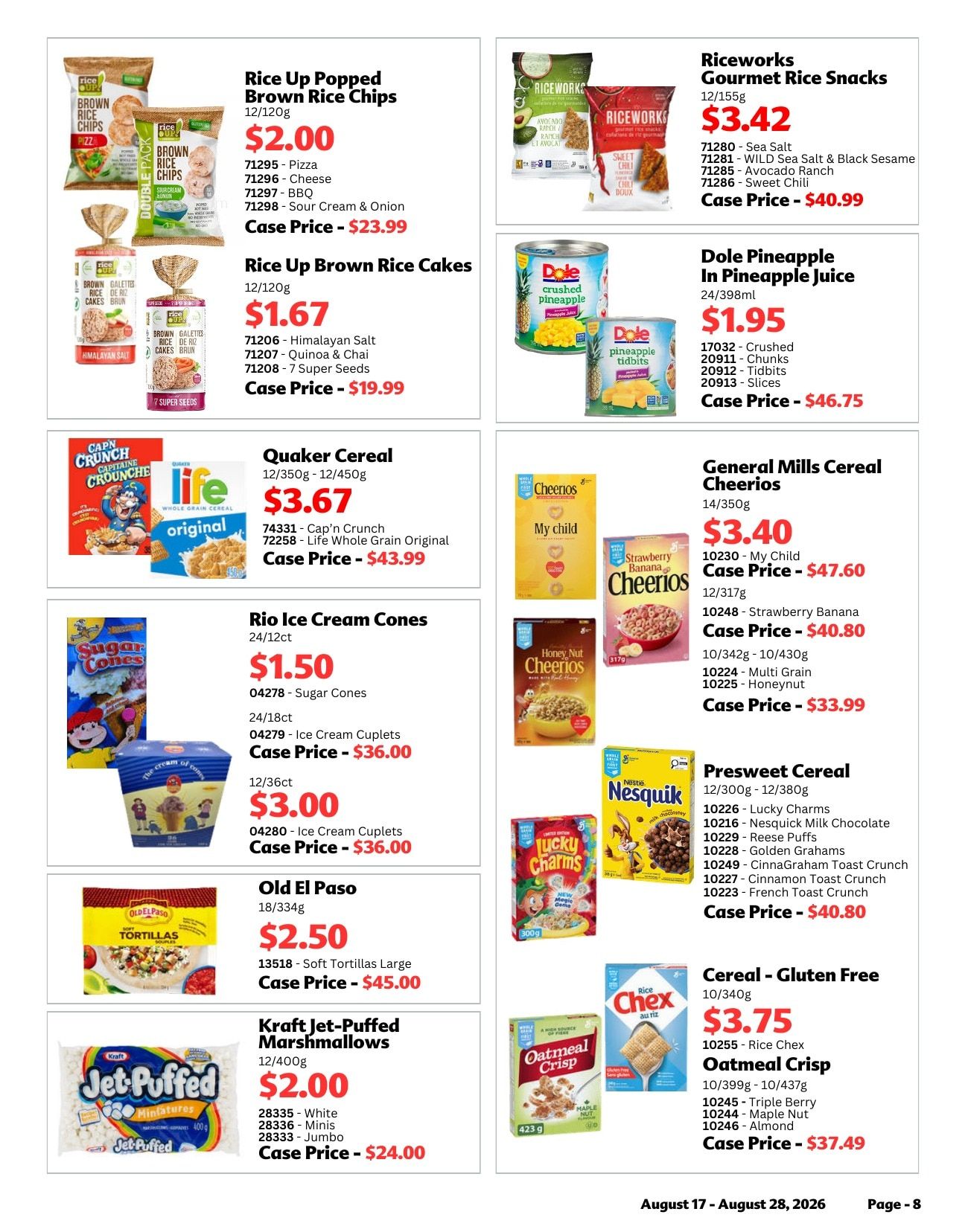 CJR Wholesale Grocers Weekly Ad August 17 - 28, 2026