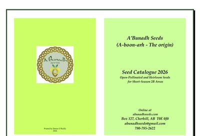 A'Bunadh Seeds Seed Catalogue Weekly Ad January 1 - December 31, 2026