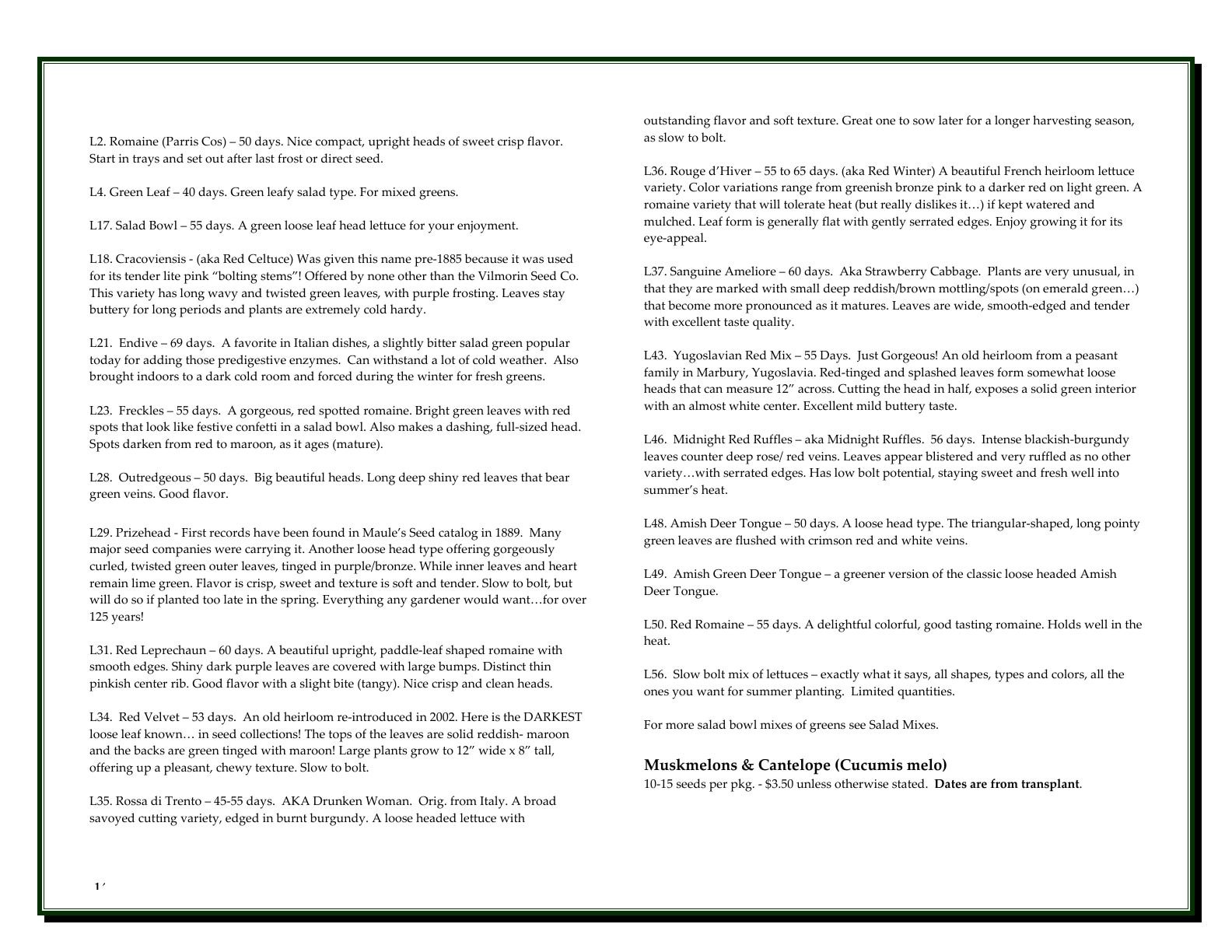 A'Bunadh Seeds Seed Catalogue Weekly Ad January 1 - December 31, 2026