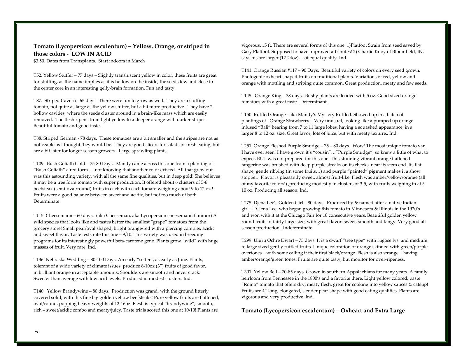 A'Bunadh Seeds Seed Catalogue Weekly Ad January 1 - December 31, 2026
