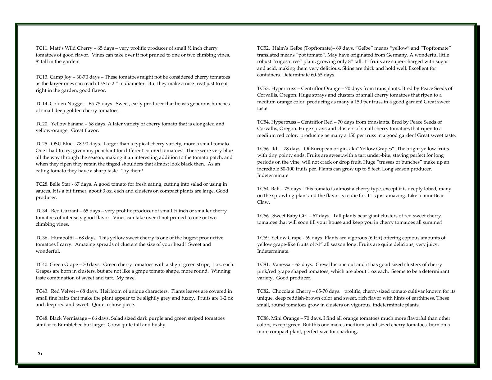 A'Bunadh Seeds Seed Catalogue Weekly Ad January 1 - December 31, 2026