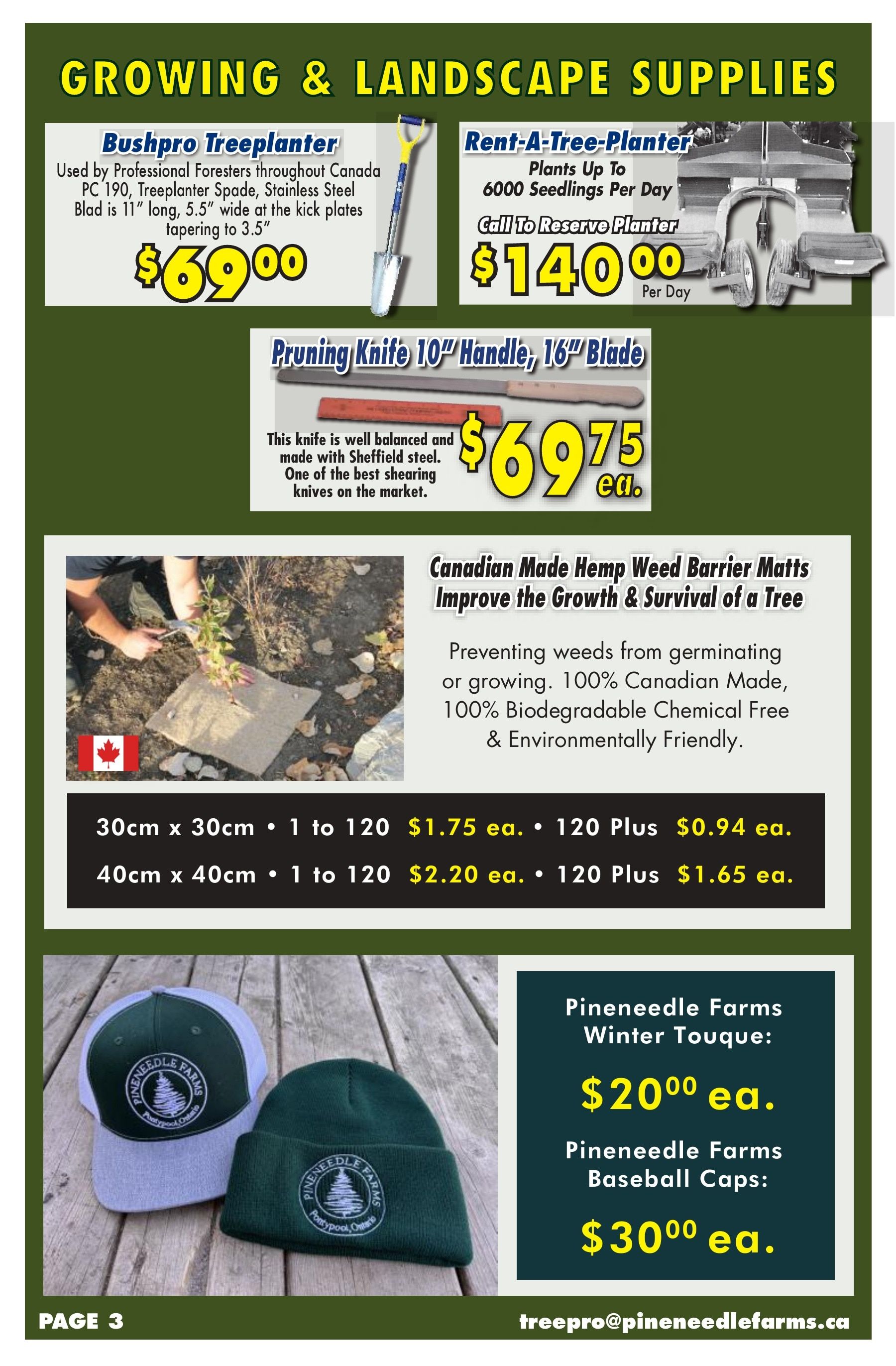 Pineneedle Farms Annual Catalog Weekly Ad January 1 - December 31, 2026