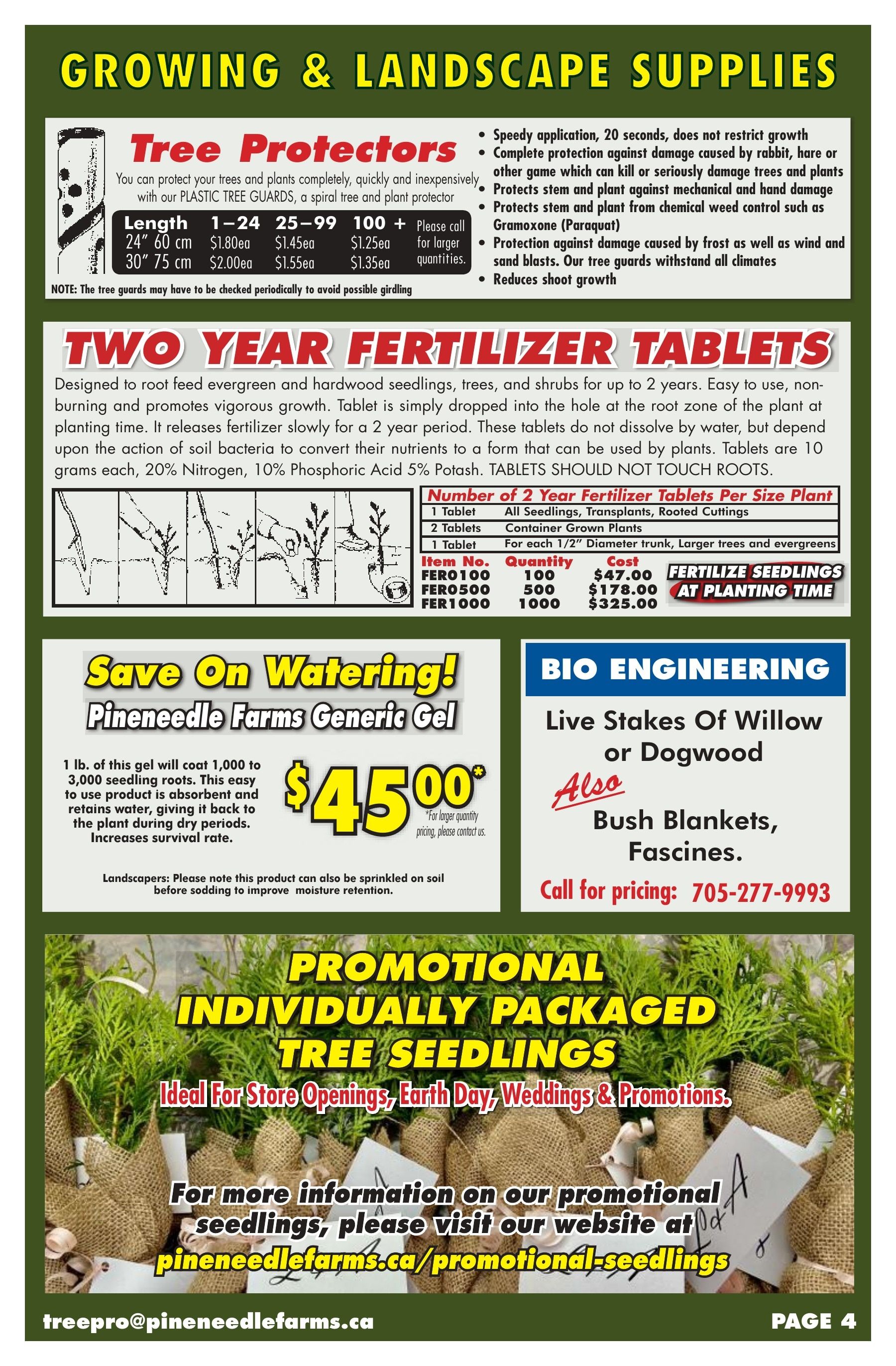 Pineneedle Farms Annual Catalog Weekly Ad January 1 - December 31, 2026