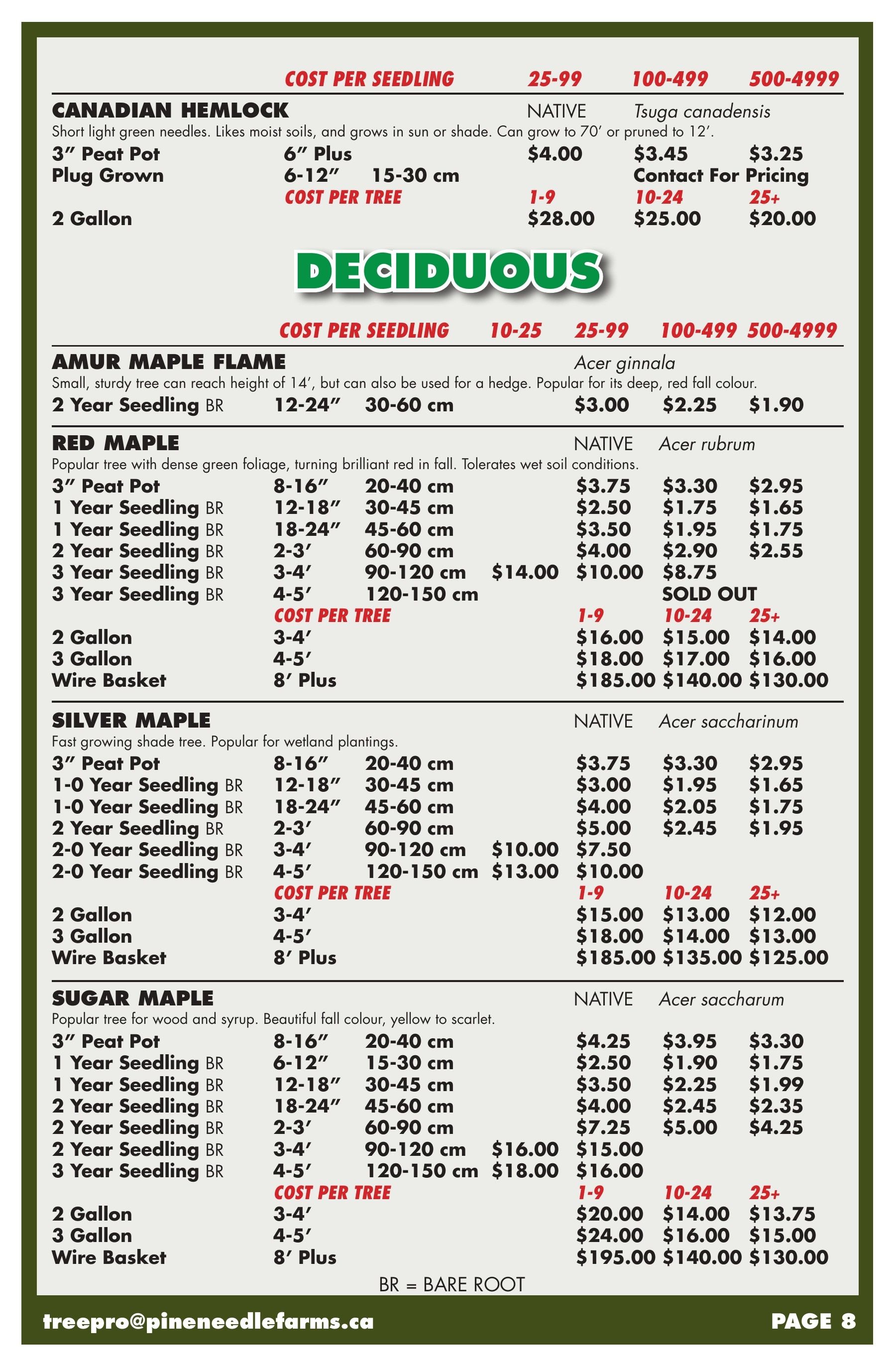 Pineneedle Farms Annual Catalog Weekly Ad January 1 - December 31, 2026