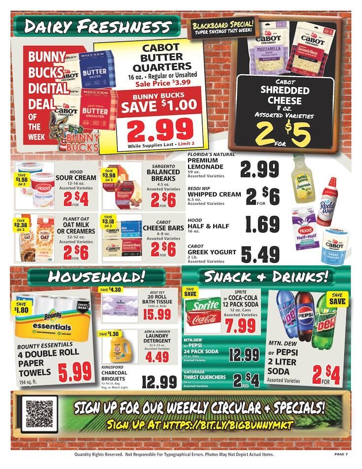 Big Bunny Market Weekly Ad September 1 - 7, 2026