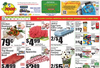 Food World Supermarket Weekly Ad August 28 - September 3, 2026