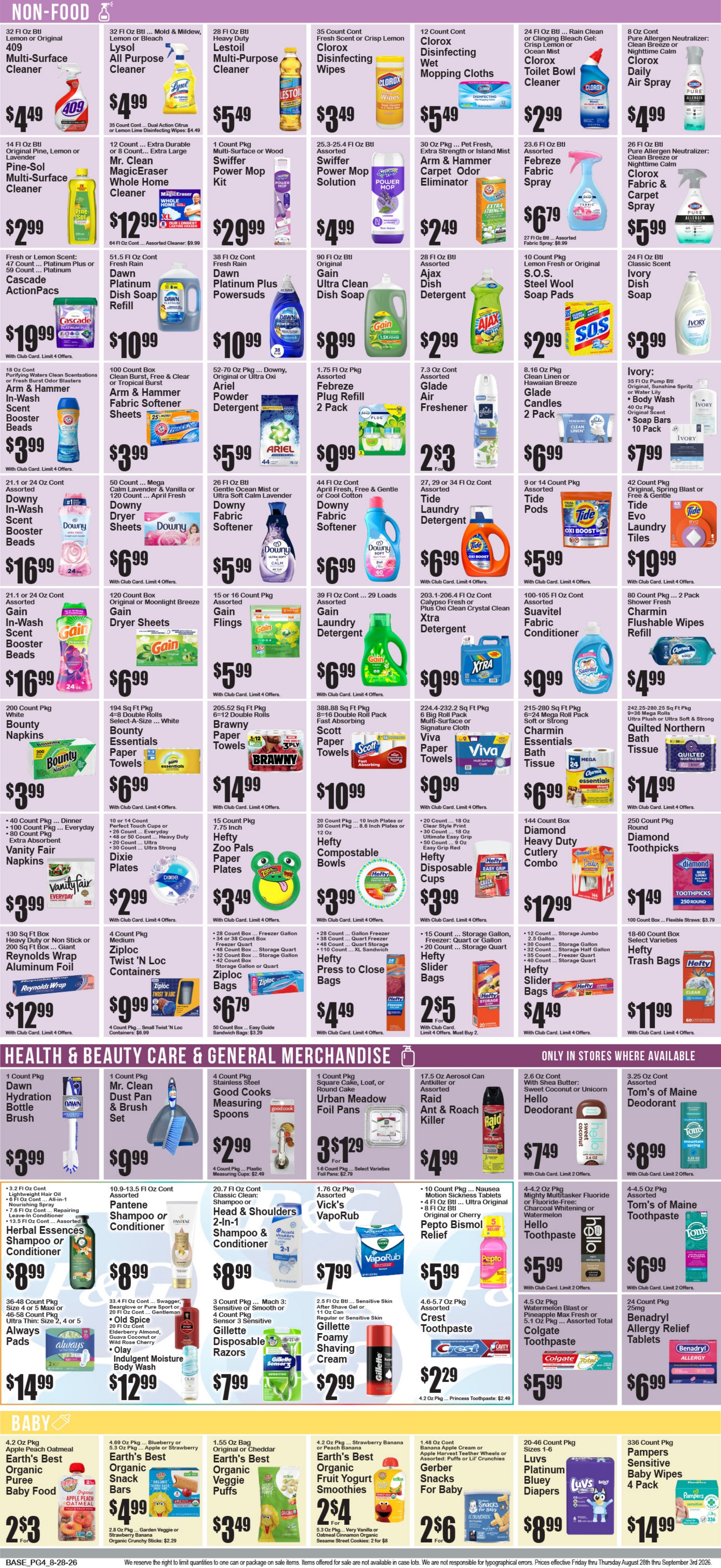 Food World Supermarket Weekly Ad August 28 - September 3, 2026