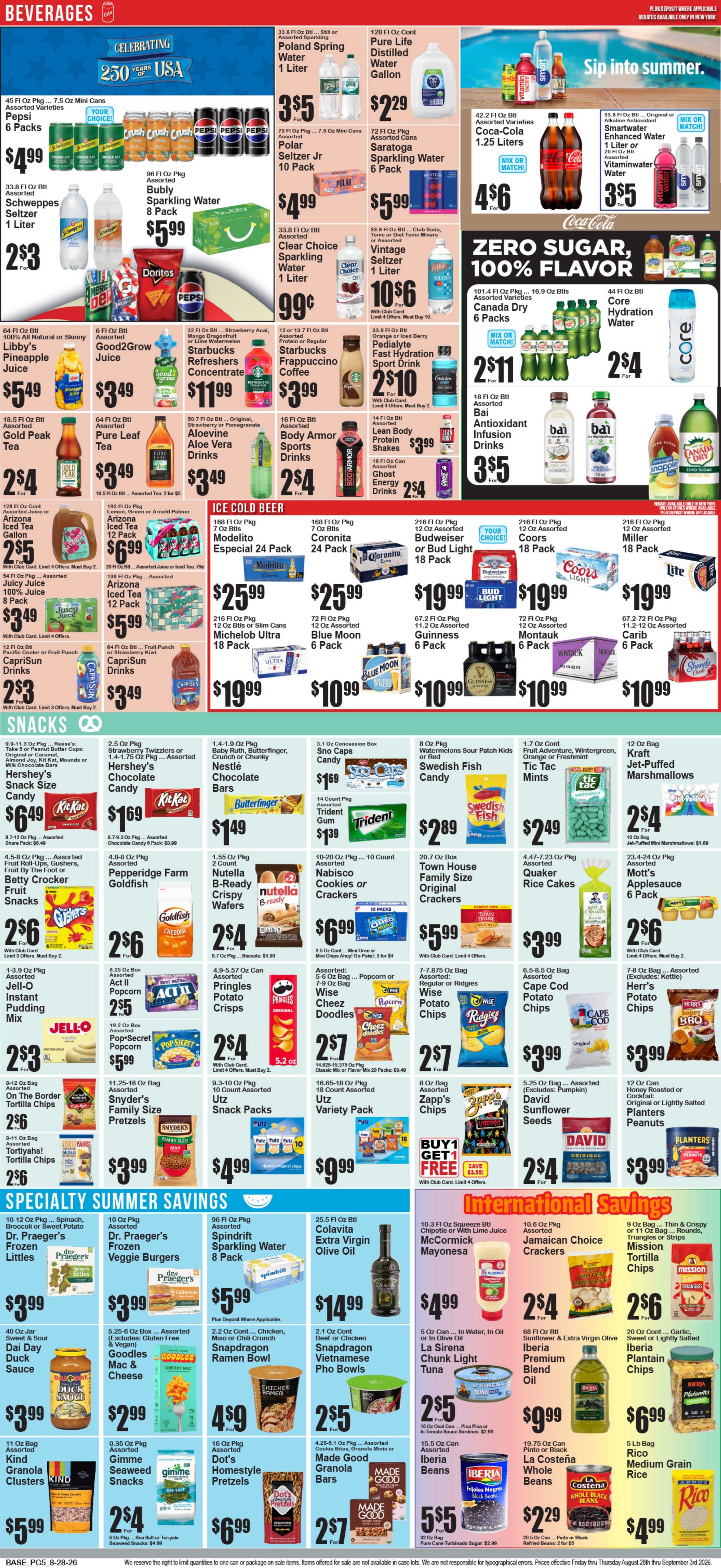Food World Supermarket Weekly Ad August 28 - September 3, 2026