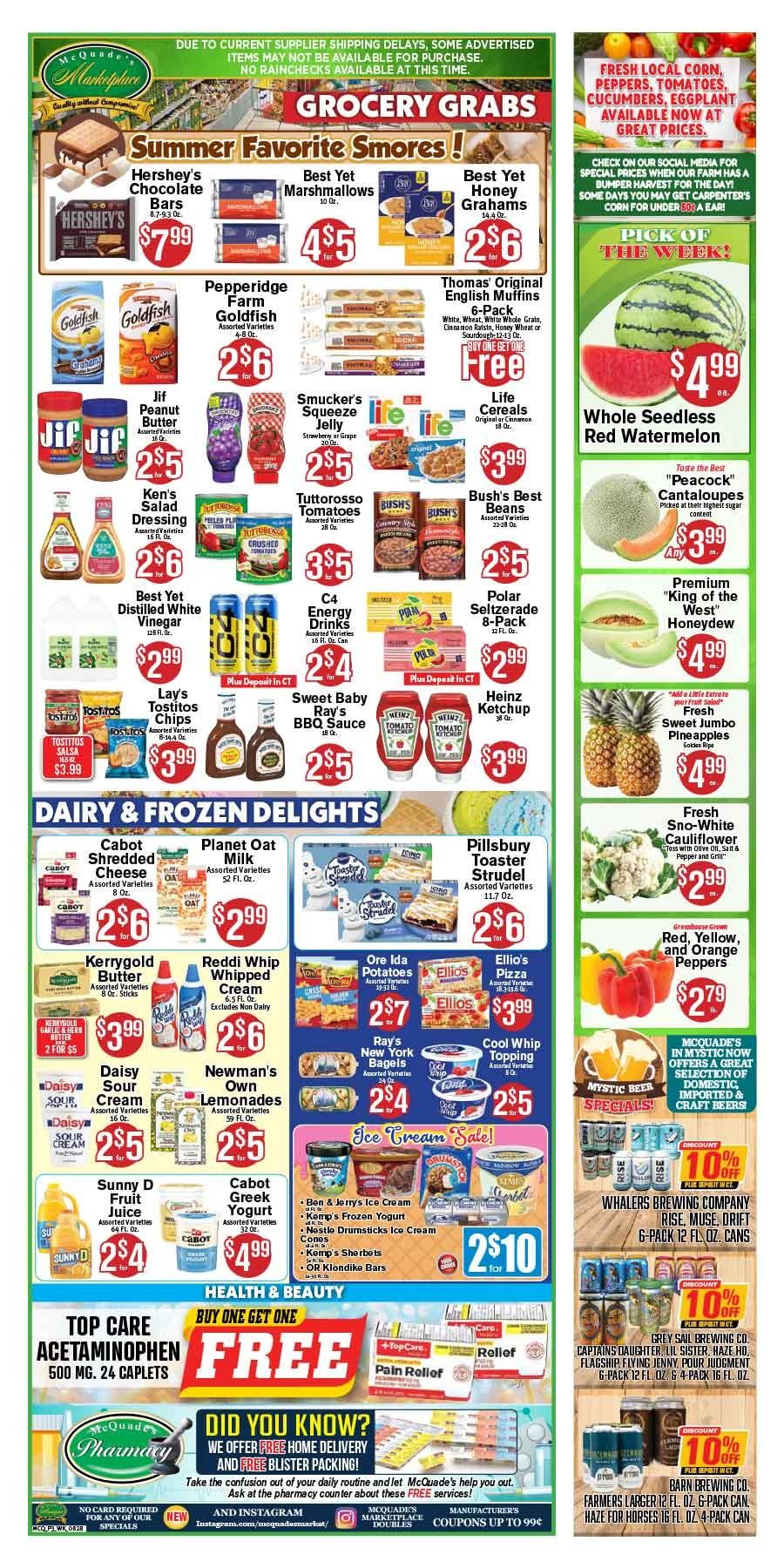 McQuade's Marketplace (Connecticut, Rhode Island) Weekly Ad August 28 - September 3, 2026