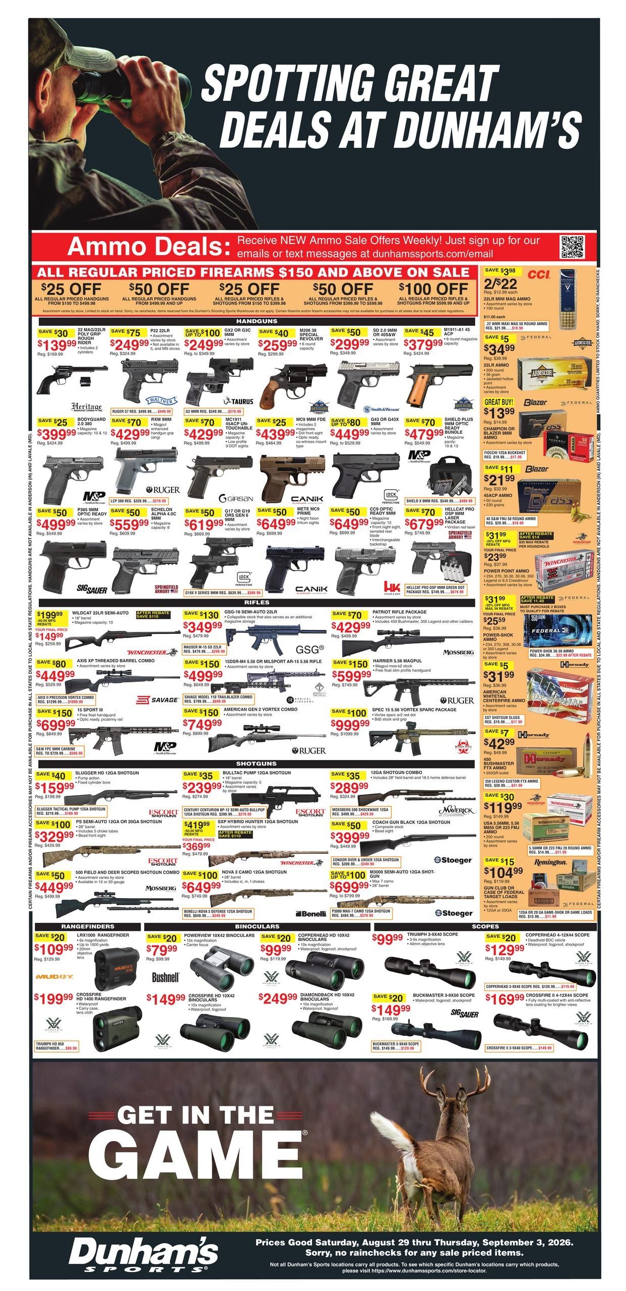 Dunham's Sports (Delta Area, AL) Weekly Ad August 29 - September 3, 2026