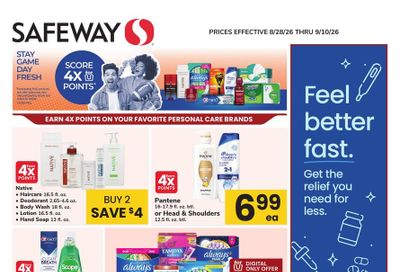 Safeway (Parcel Return Service Area, DC) Health, Home & Beauty Weekly Ad August 28 - September 10, 2026