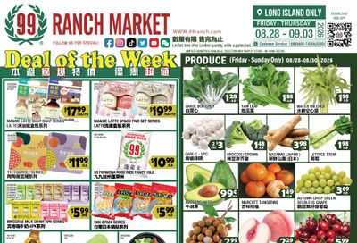 99 Ranch Market (Westbury, NY) Weekly Ad August 28 - September 4, 2026