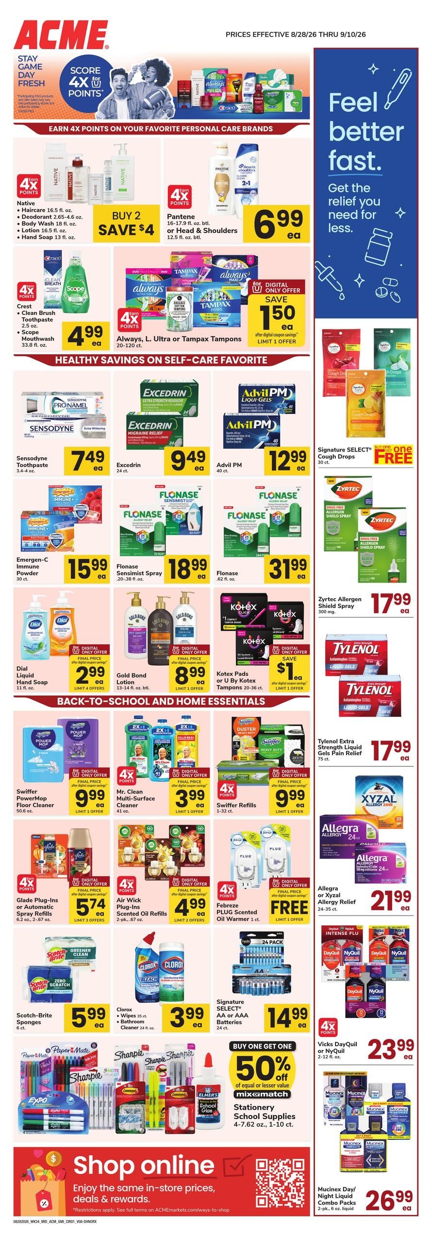 Acme Markets (Bethany Beach Area, DE) Health, Home & Beauty Weekly Ad August 28 - September 10, 2026