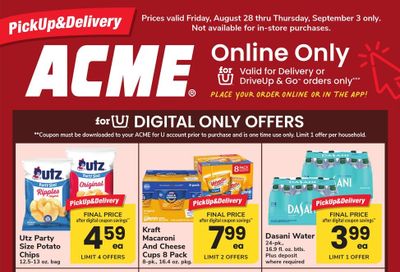 Acme Markets (Toms River Area, NJ) Bonus Online Savings Weekly Ad August 28 - September 3, 2026