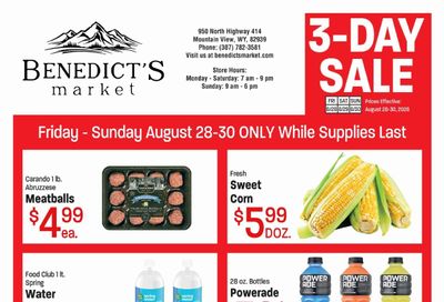 Benedict's Market Weekly Ad August 28 - 30, 2026