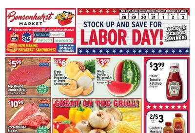 Bensonhurst Market Weekly Ad August 28 - September 3, 2026