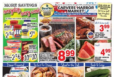 Carver's Harbor Market Weekly Ad August 28 - September 3, 2026