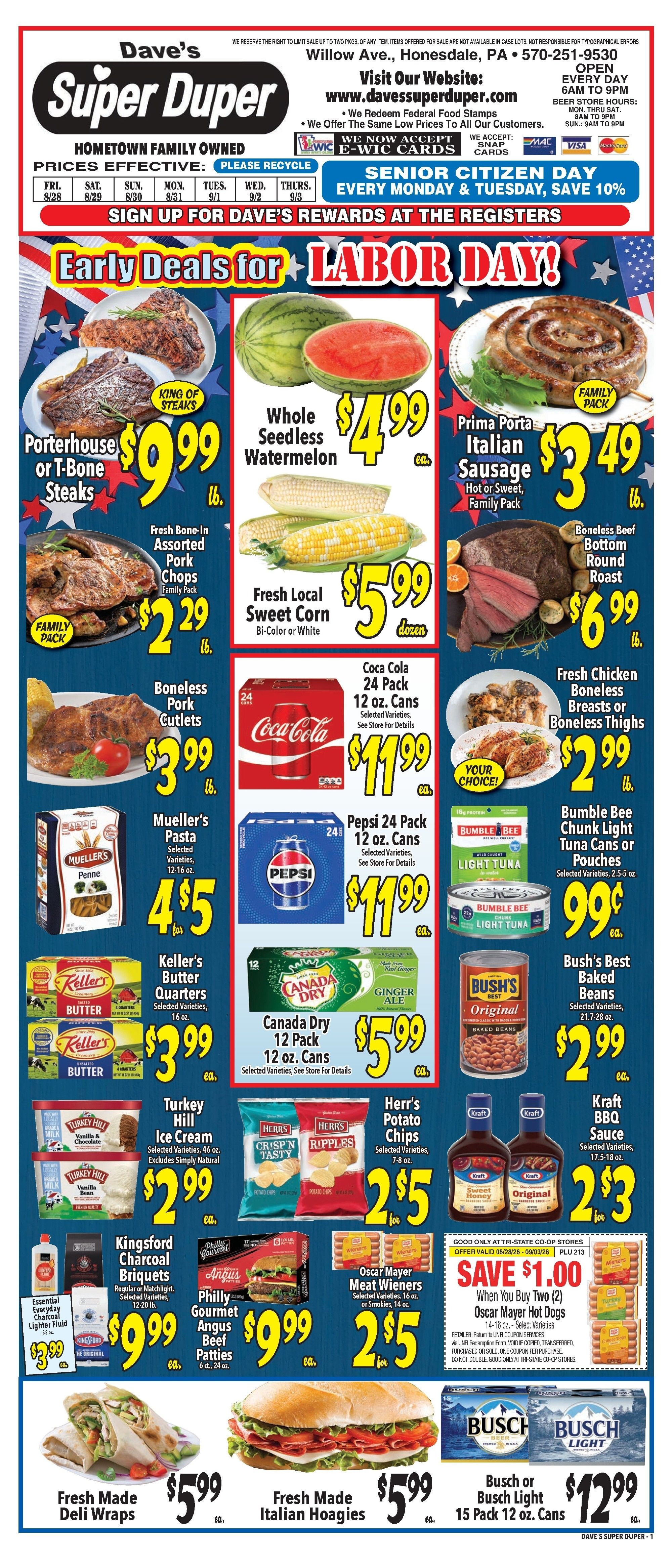 Dave's Super Duper Weekly Ad August 28 - September 3, 2026
