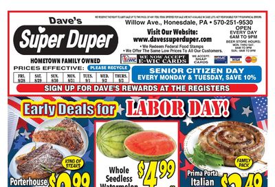 Dave's Super Duper Weekly Ad August 28 - September 3, 2026