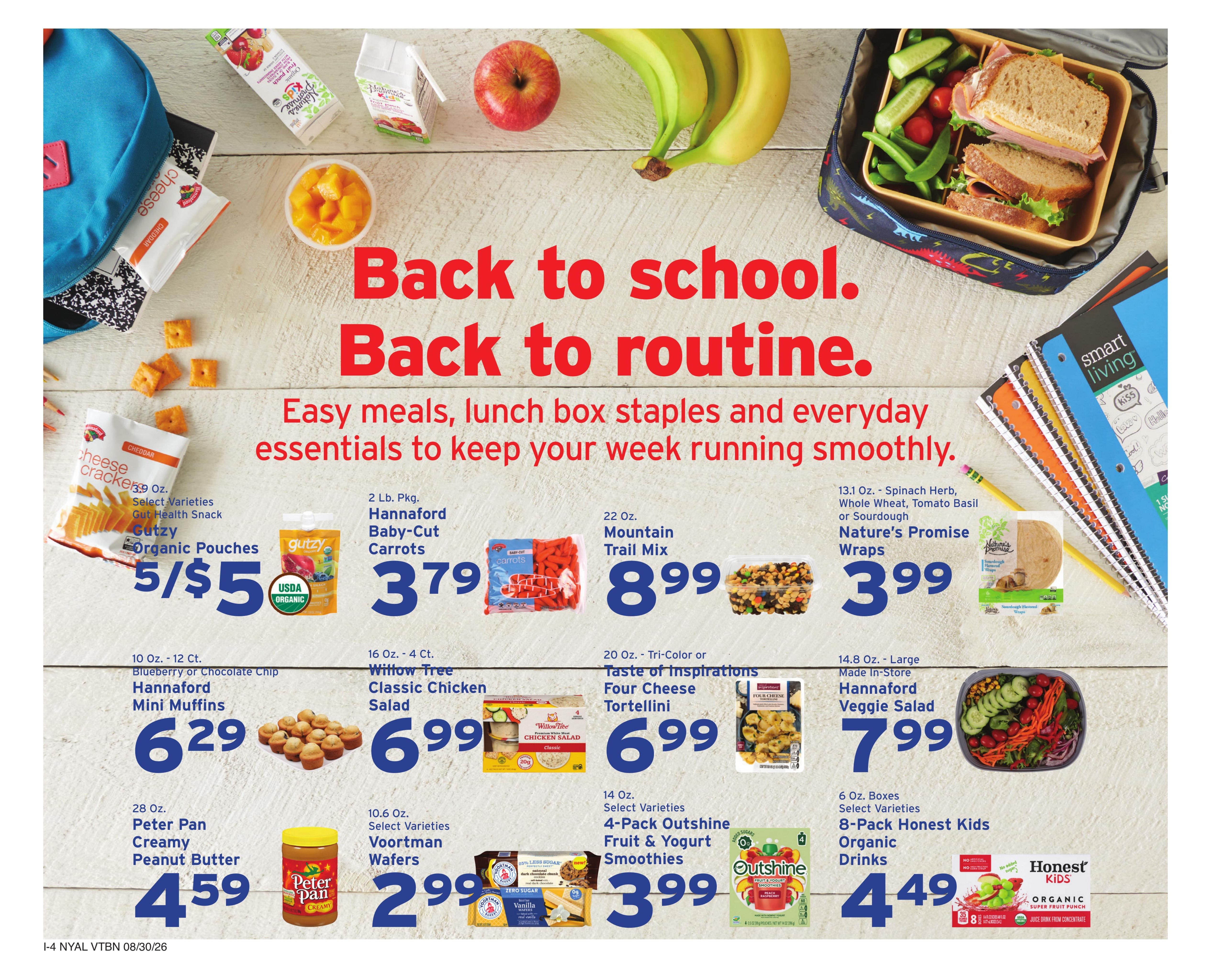 Hannaford (Albany Area, NY) Week 36 Weekly Ad August 30 - September 5, 2026