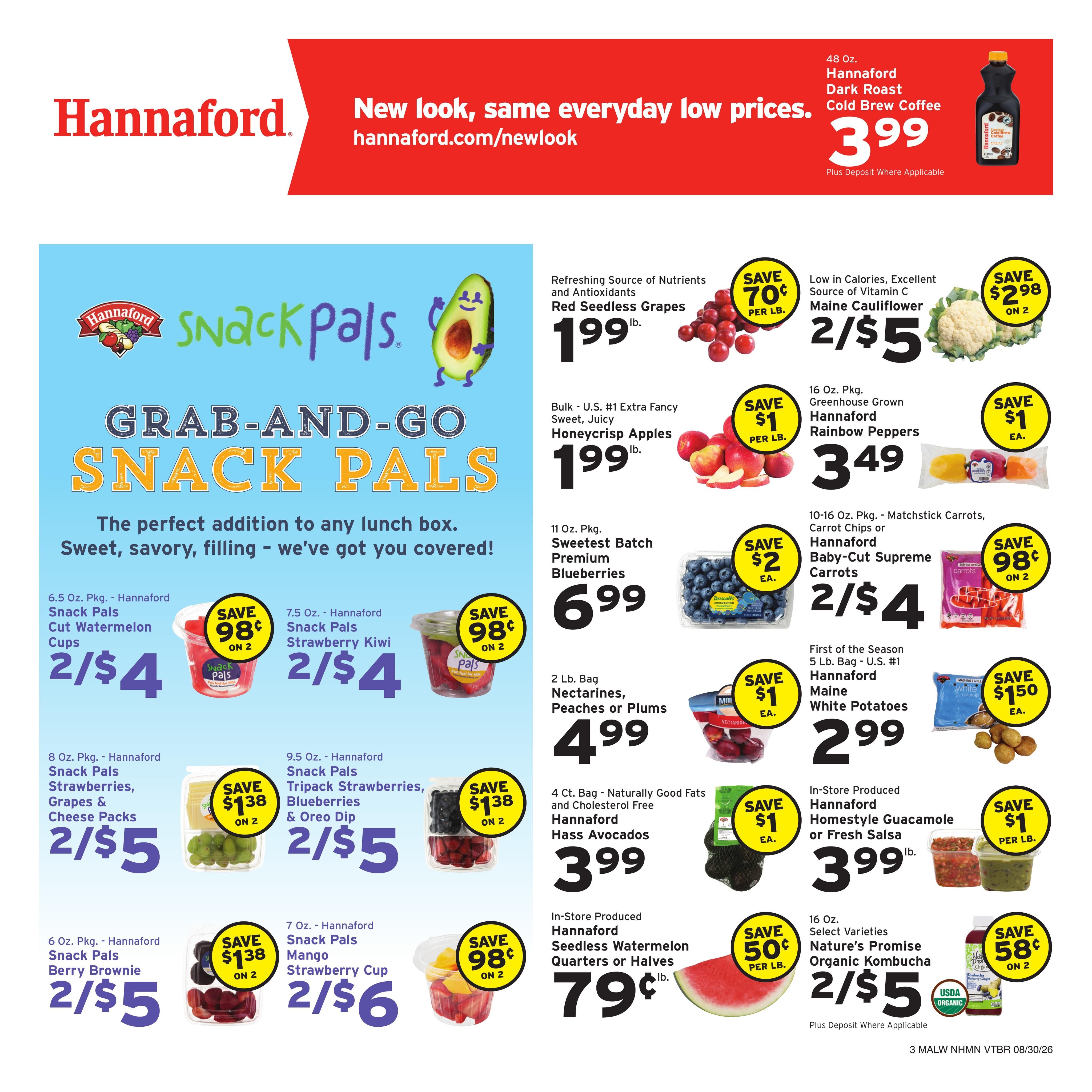 Hannaford (Cambridge–Watertown Area, MA) Week 36 Weekly Ad August 30 - September 5, 2026