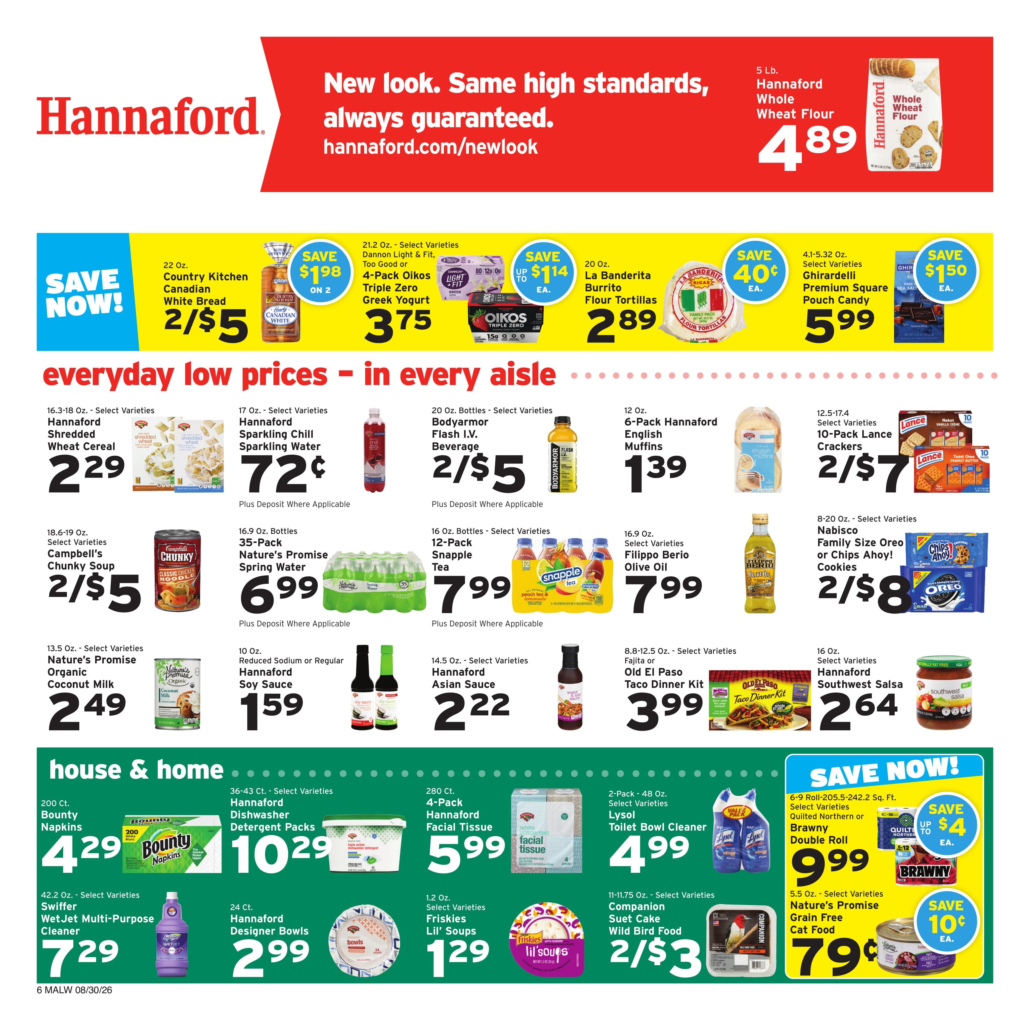 Hannaford (Cambridge–Watertown Area, MA) Week 36 Weekly Ad August 30 - September 5, 2026