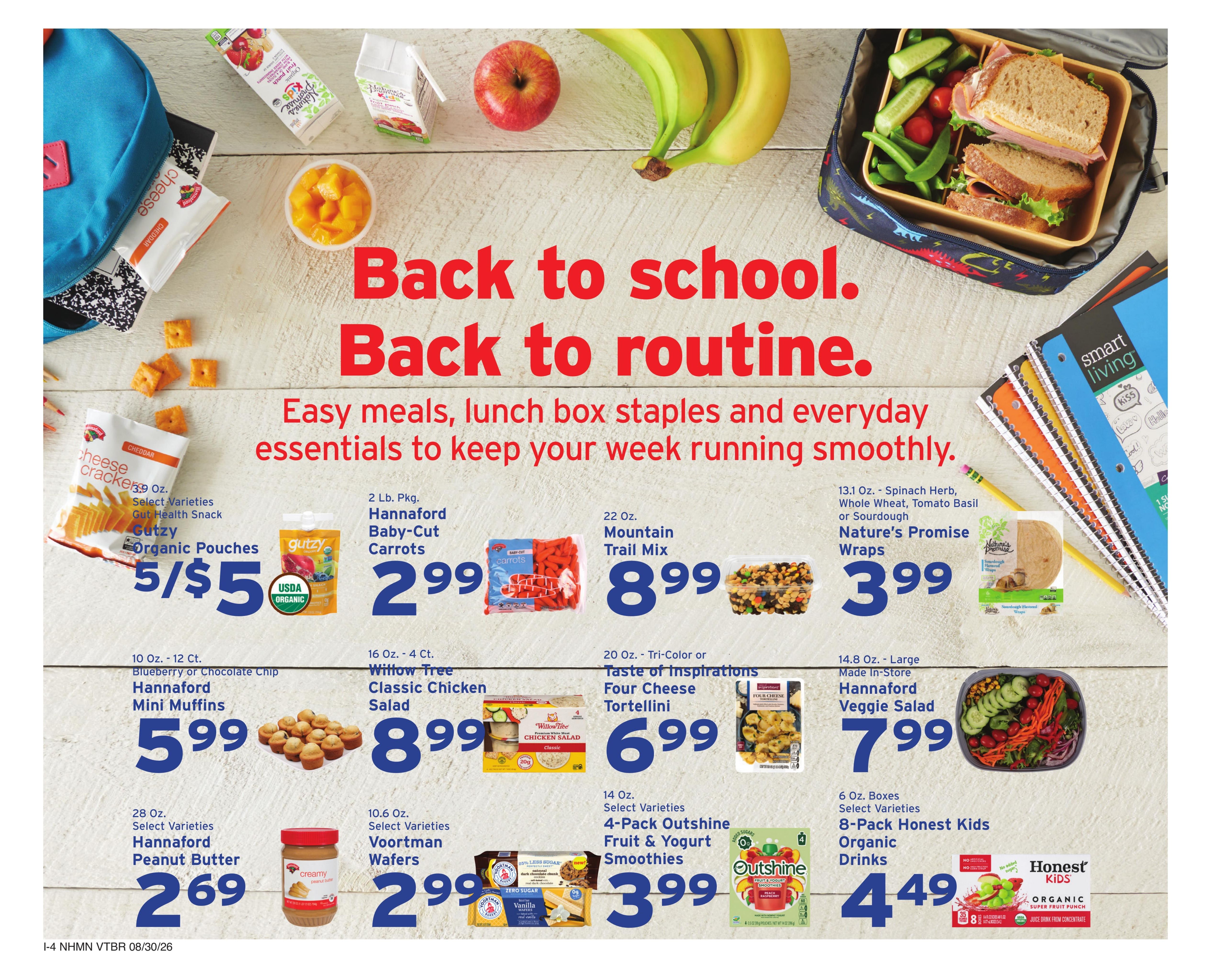 Hannaford (Brattleboro Area, VT) Week 36 Weekly Ad August 30 - September 5, 2026