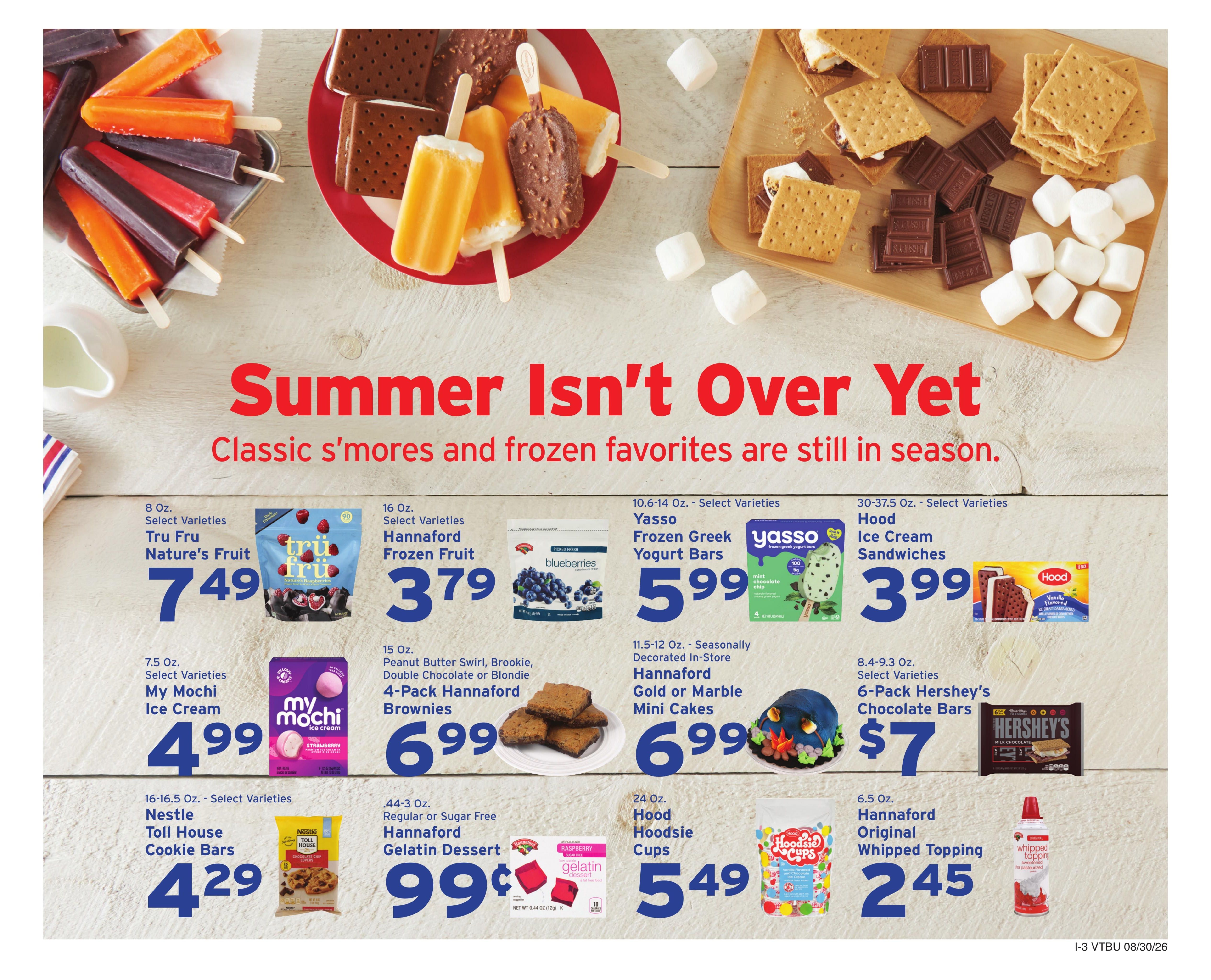 Hannaford (East Montpelier Area, VT) Week 36 Weekly Ad August 30 - September 5, 2026
