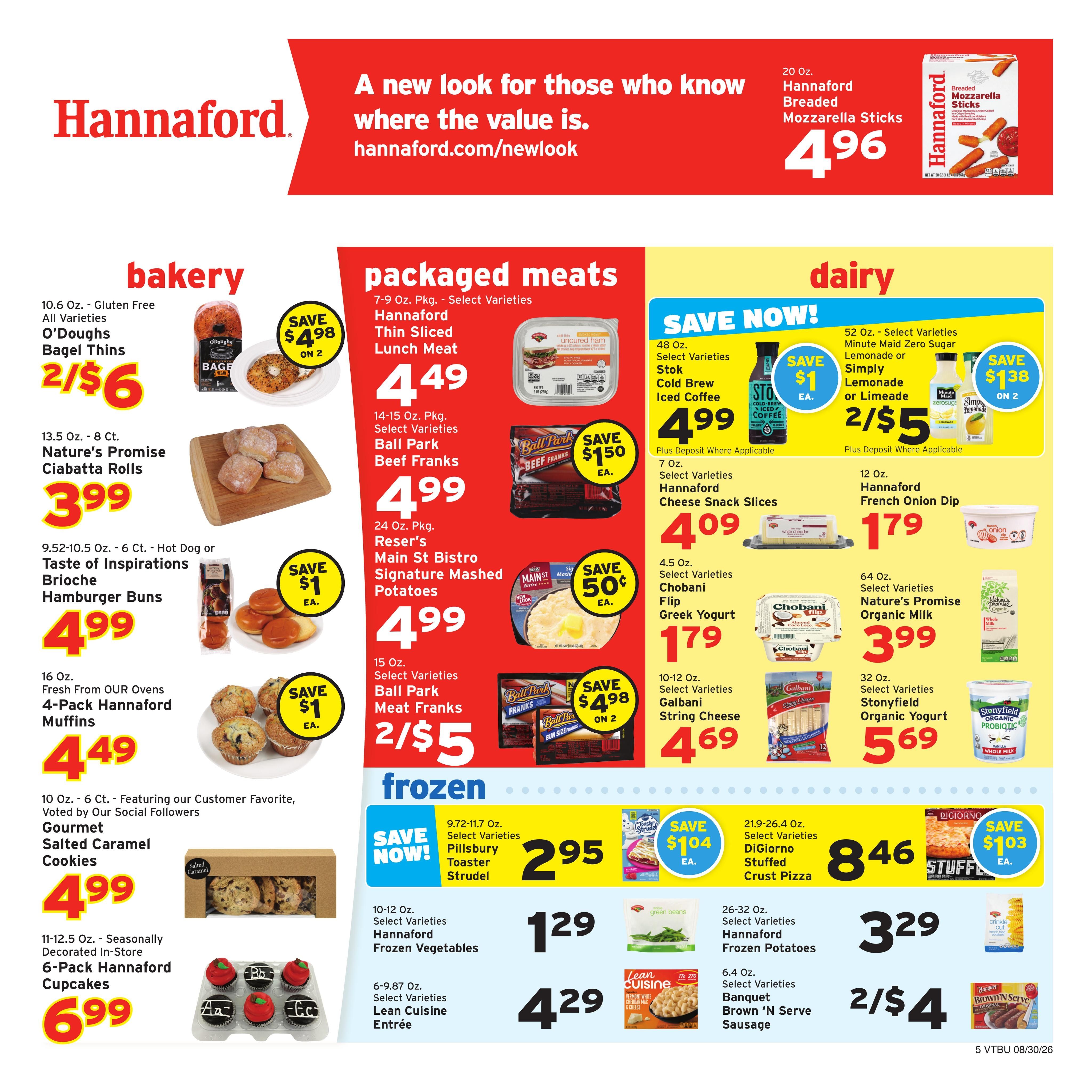Hannaford (East Montpelier Area, VT) Week 36 Weekly Ad August 30 - September 5, 2026
