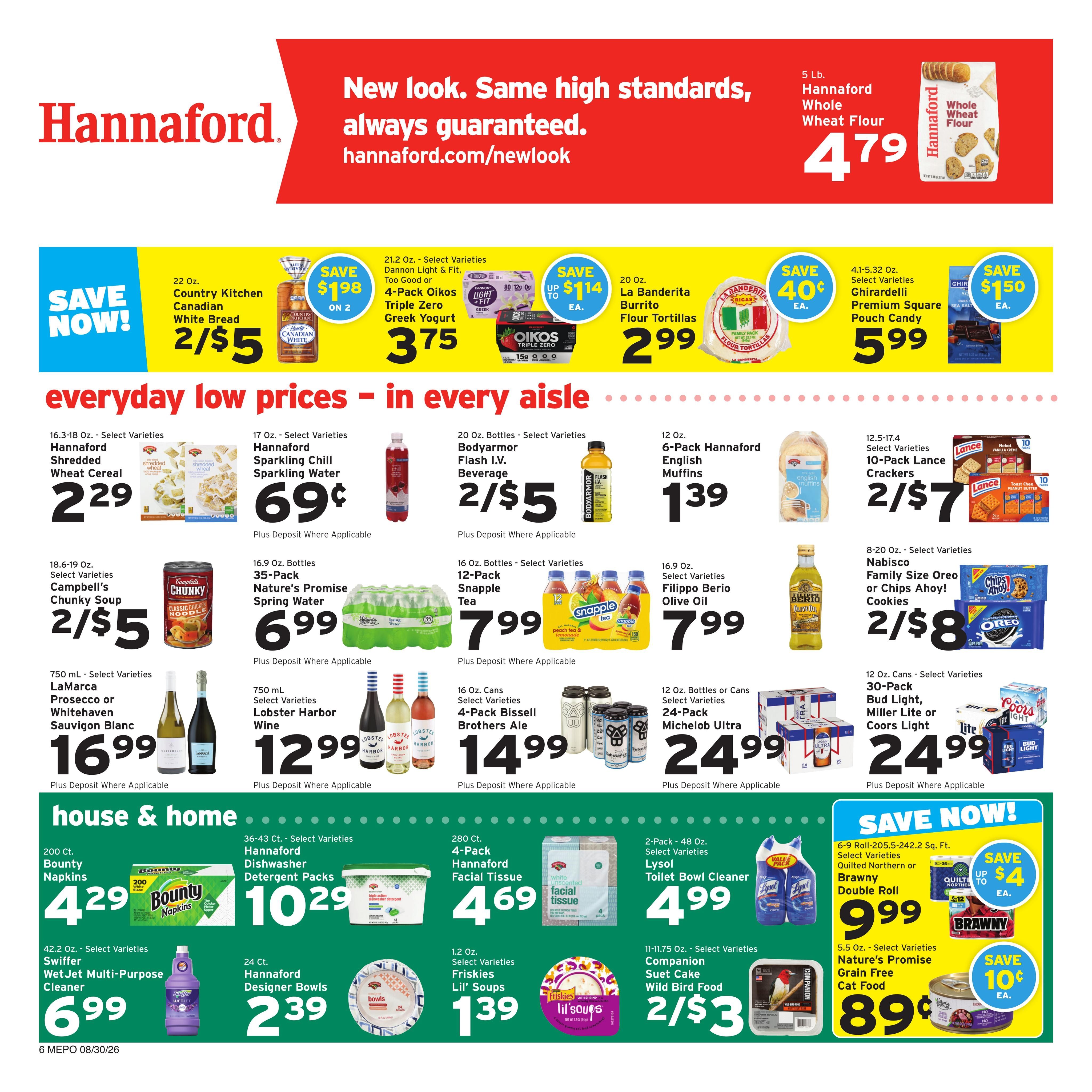 Hannaford (Portland Area, ME) Week 36 Weekly Ad August 30 - September 5, 2026