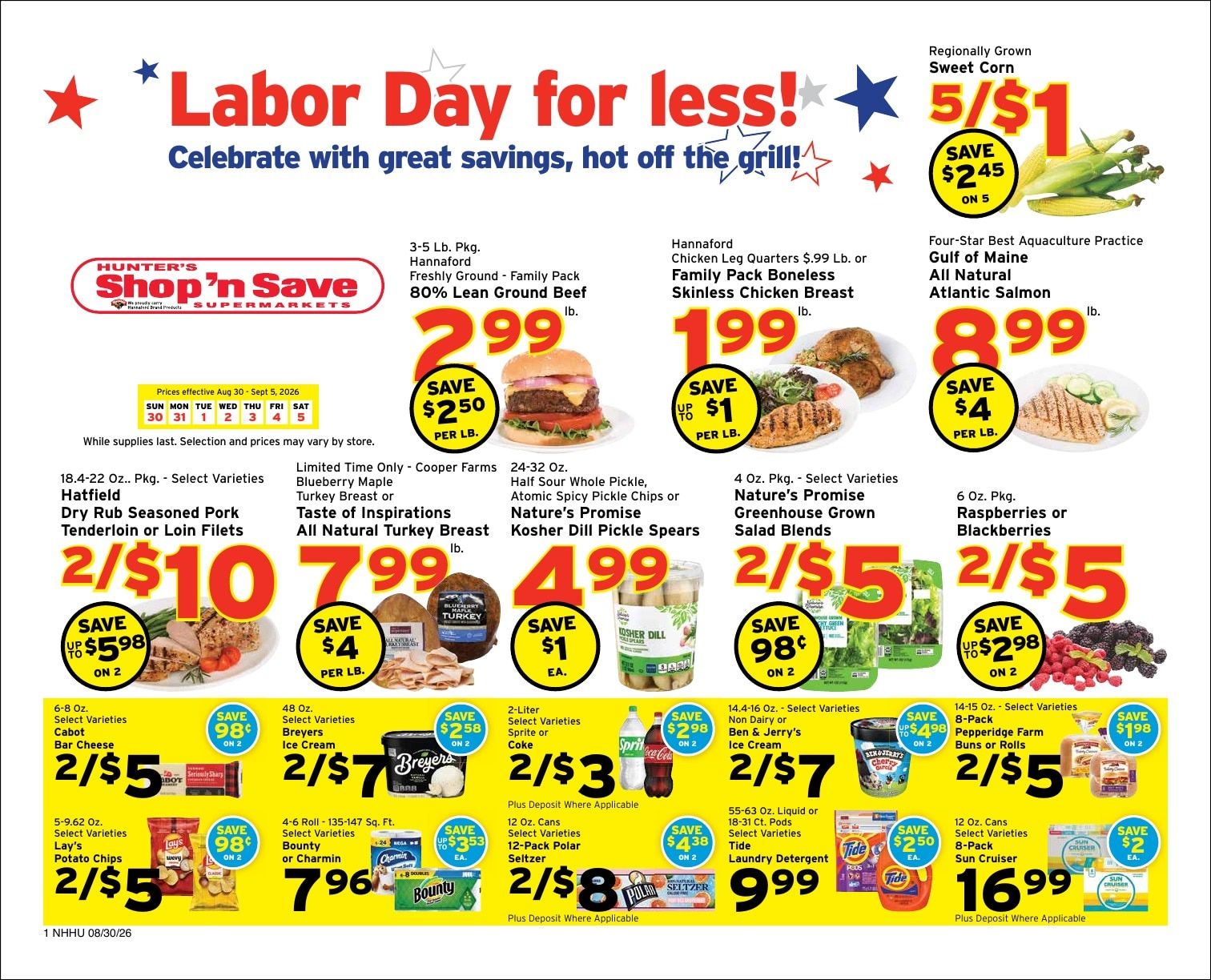Hunter's Shop 'n Save Weekly Ad August 30 - September 5, 2026