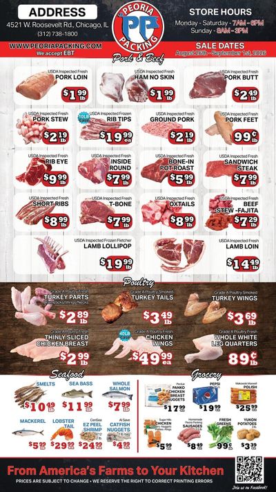 Peoria Packing Butcher Shop Weekly Ad August 28 - 28, 2026