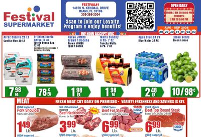 Festival Supermarket Weekly Ad August 28 - September 3, 2026