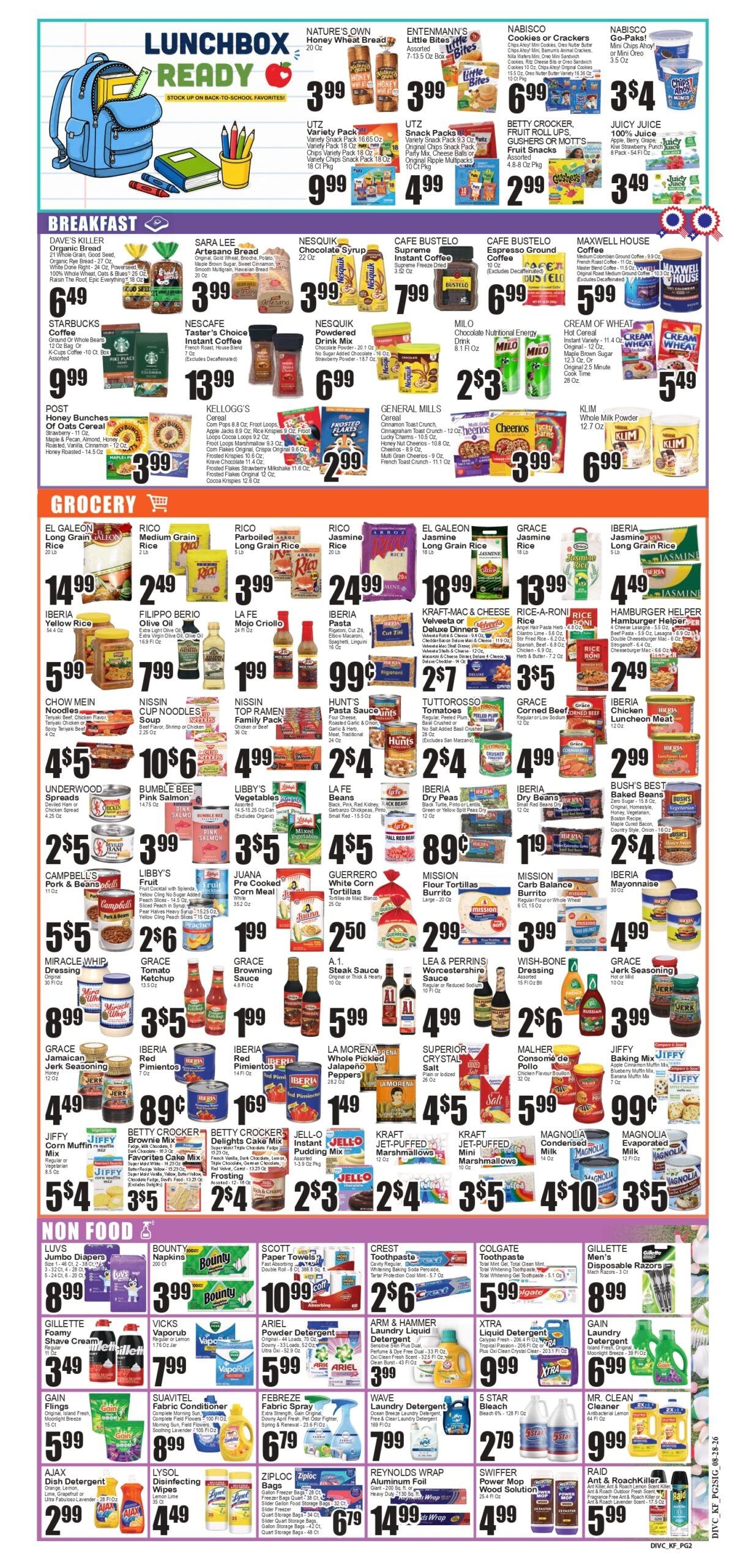 Festival Supermarket Weekly Ad August 28 - September 3, 2026