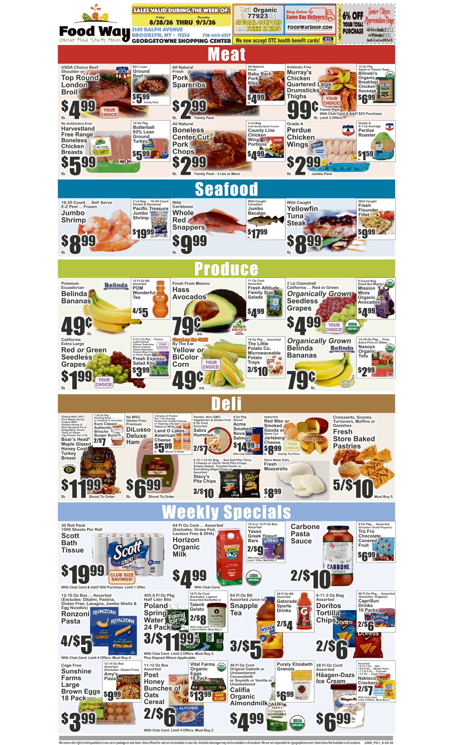 Food Way (2149 Ralph Avenue, Brooklyn, NY) Key Food Weekly Ad August 28 - September 3, 2026