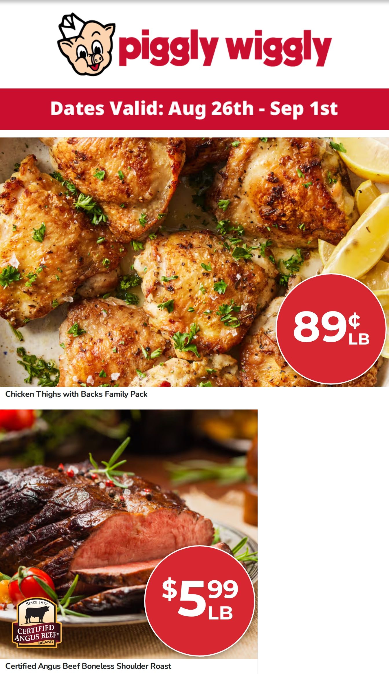 Camden Piggly Wiggly Weekly Ad August 26 - September 1, 2026