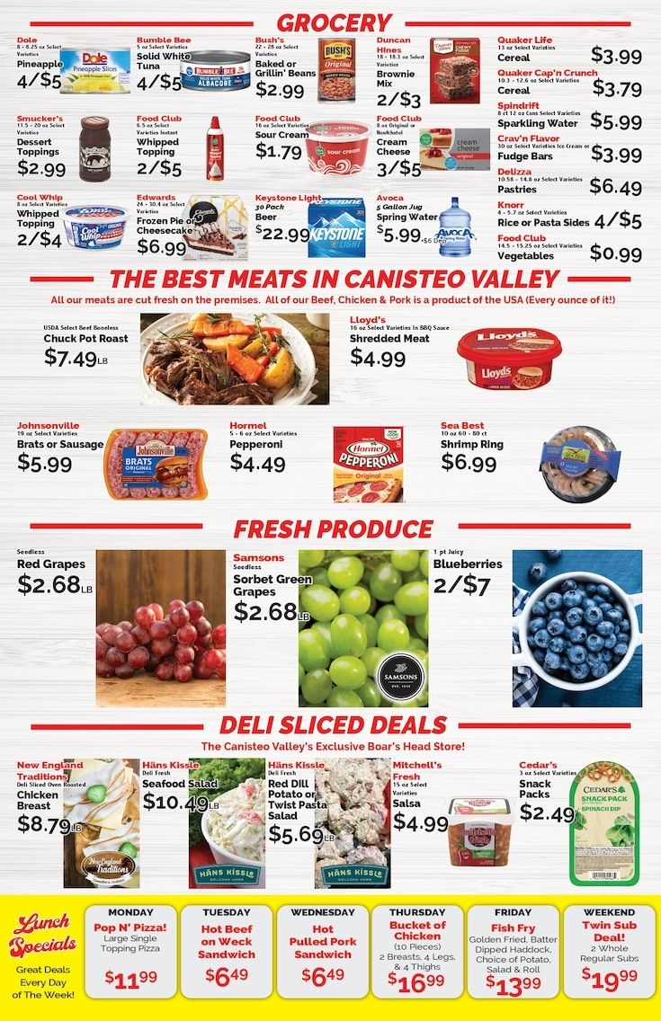Canisteo Shurfine Weekly Ad August 28 - September 3, 2026